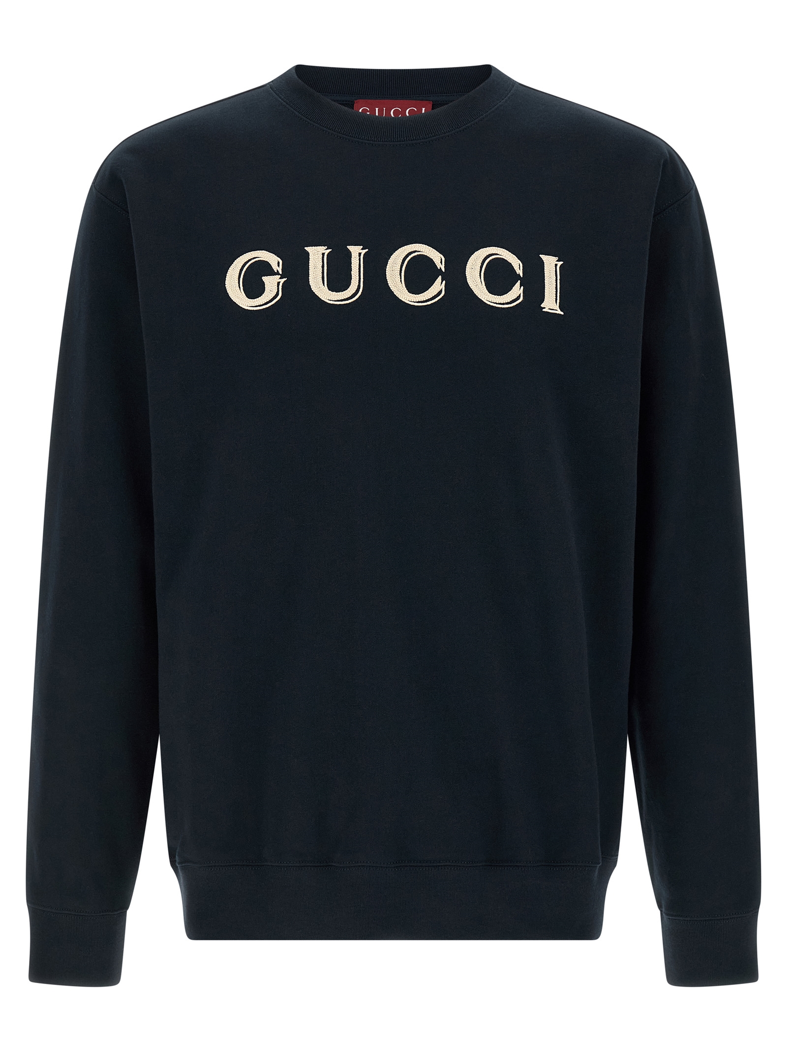 Logo embroidery sweatshirt