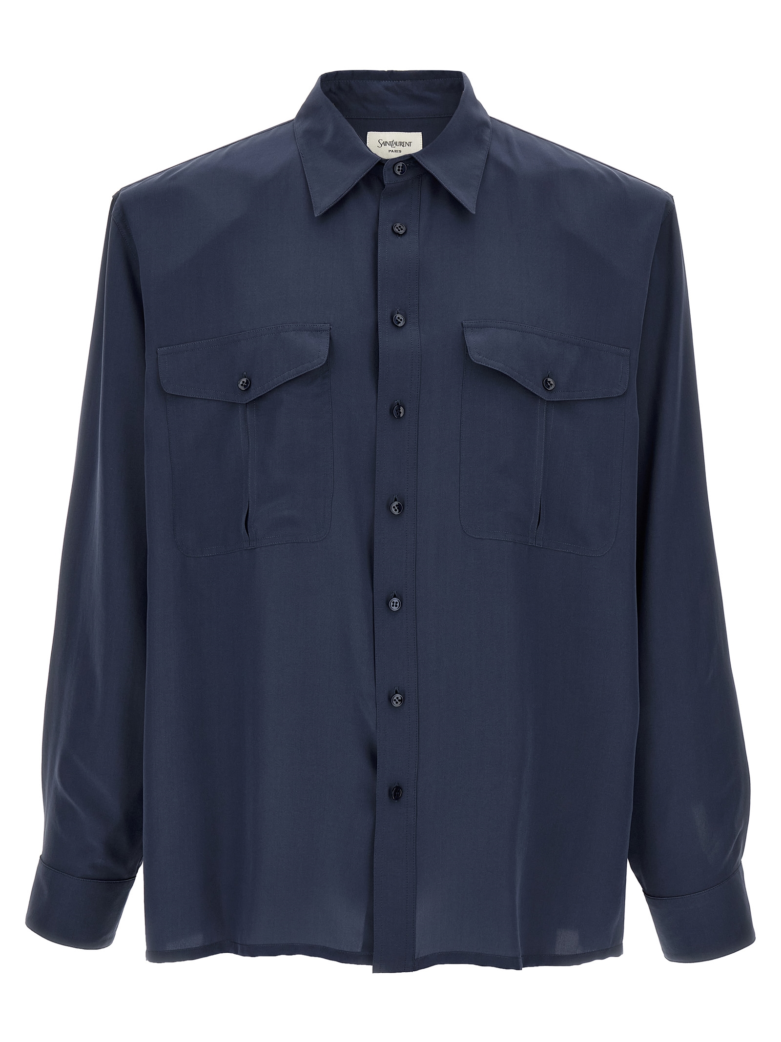 Viscose and silk shirt