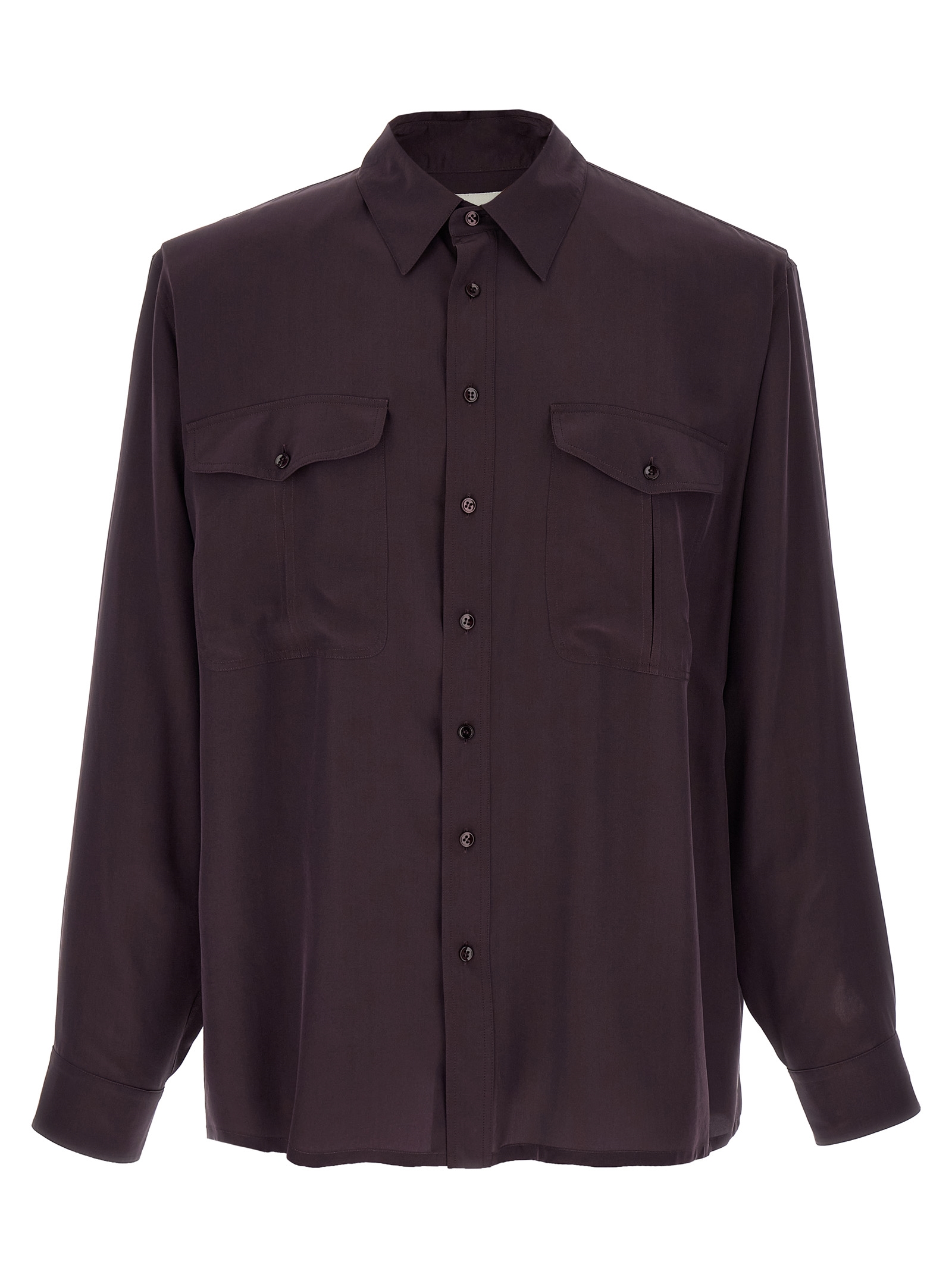 Viscose and silk shirt