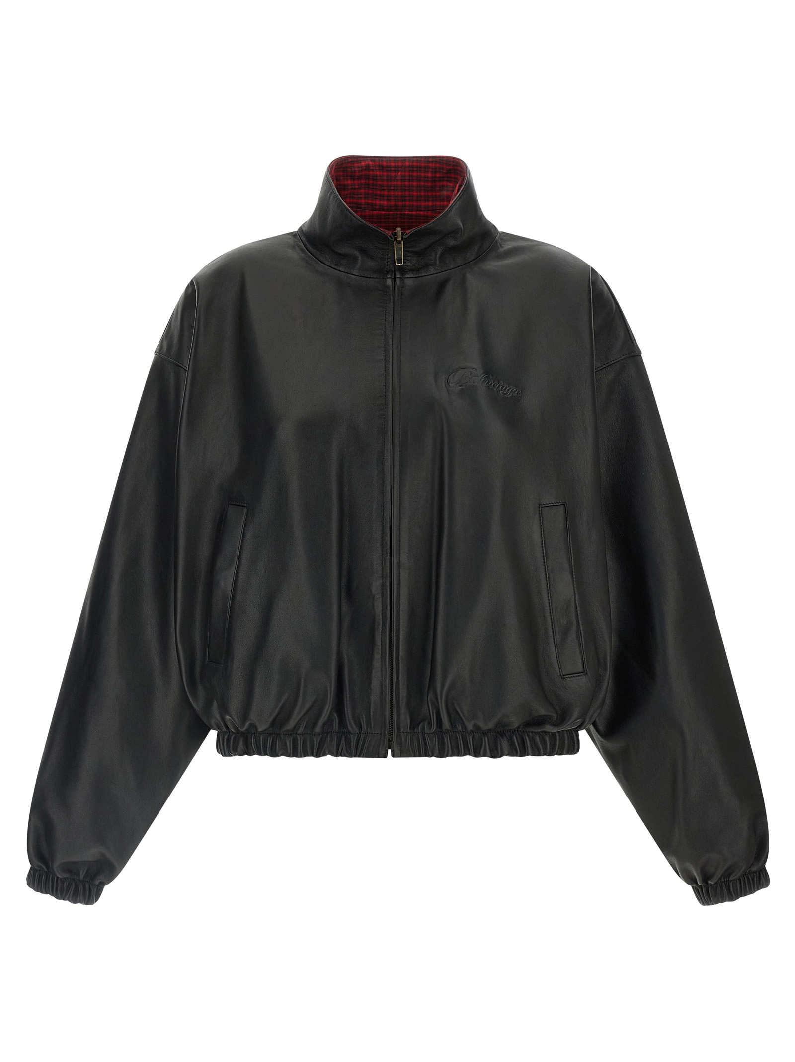 Reversible leather jacket