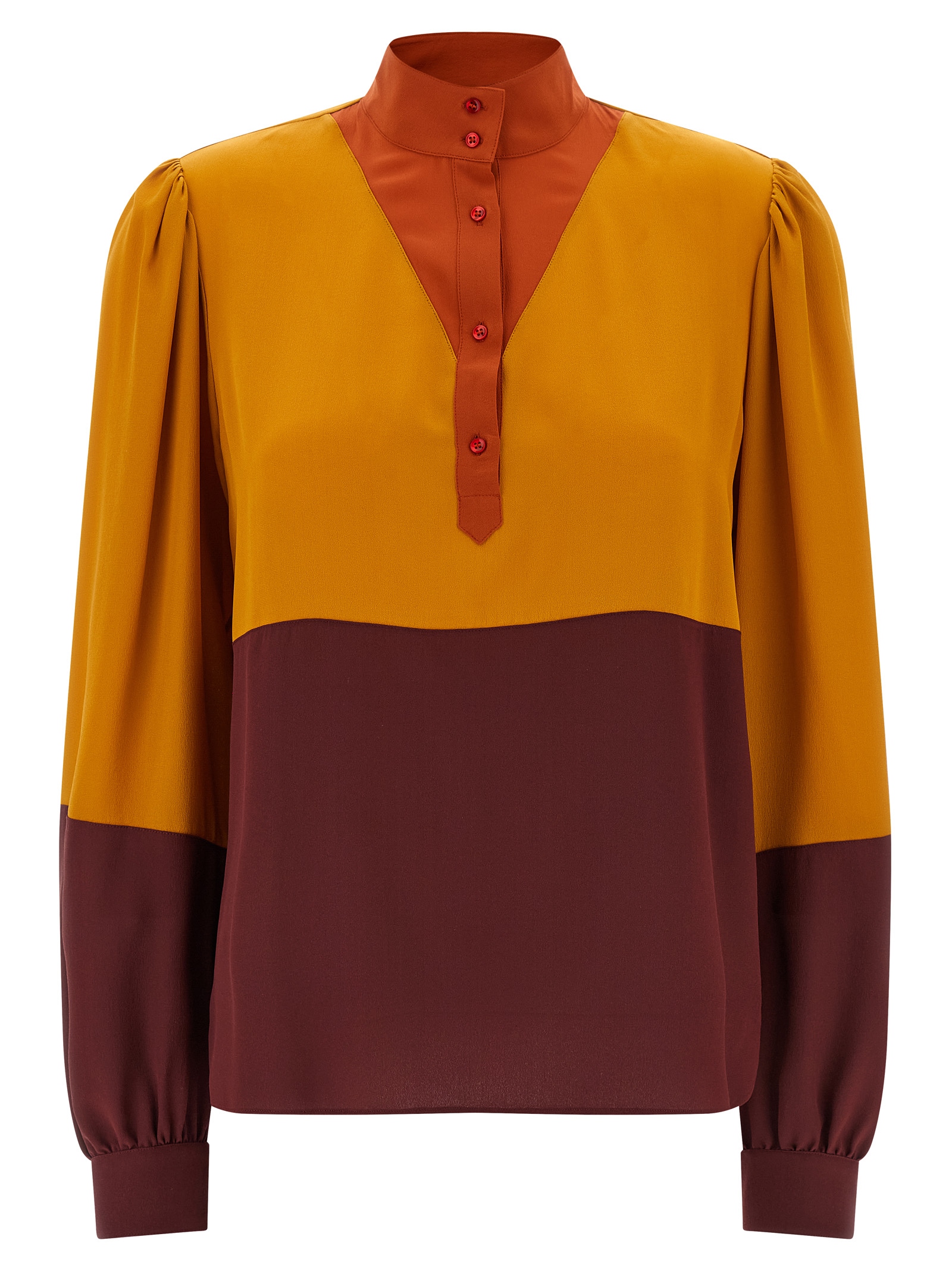 Color-block blouse