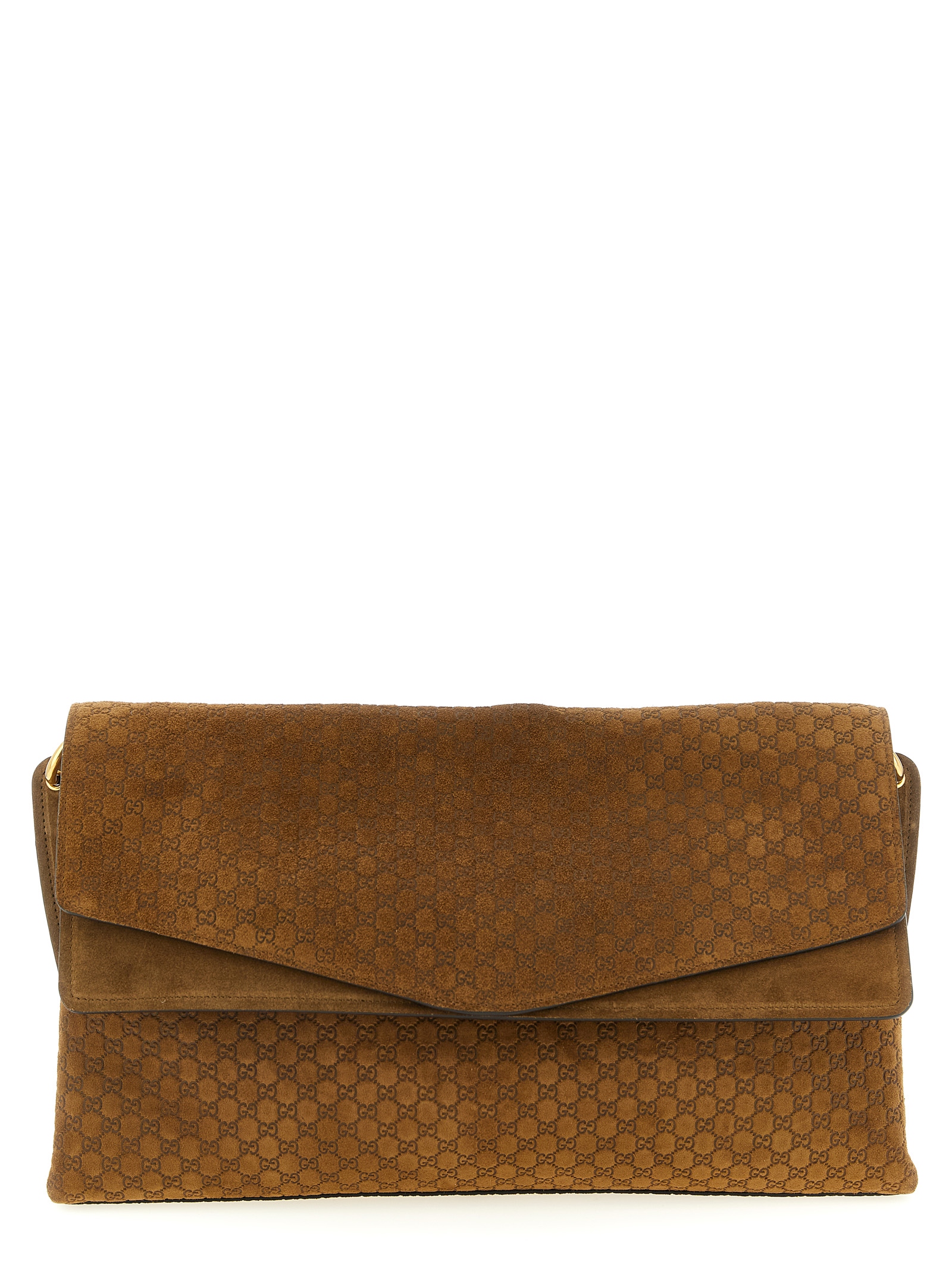 GG large suede shoulder bag