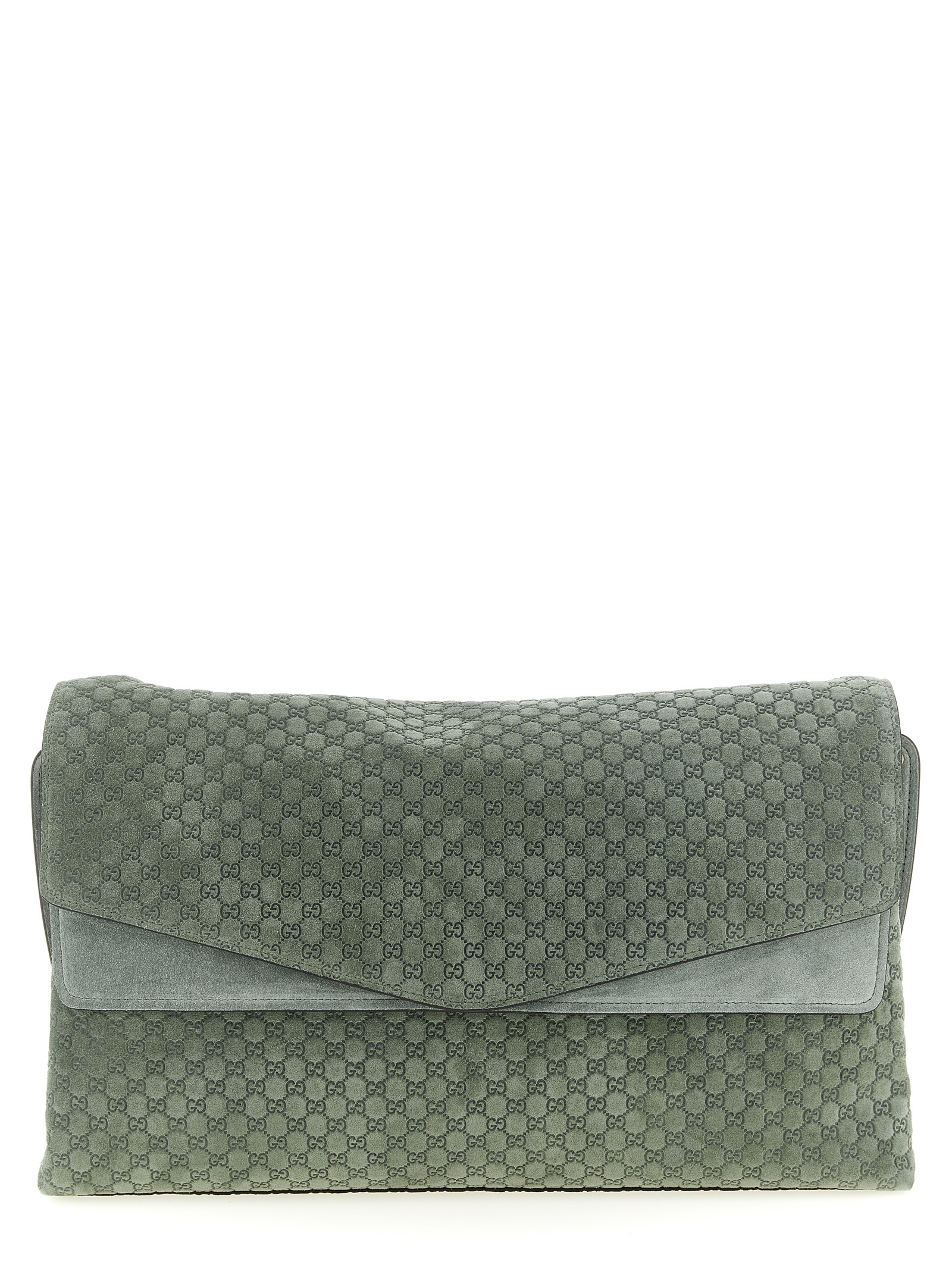 GG large suede shoulder bag