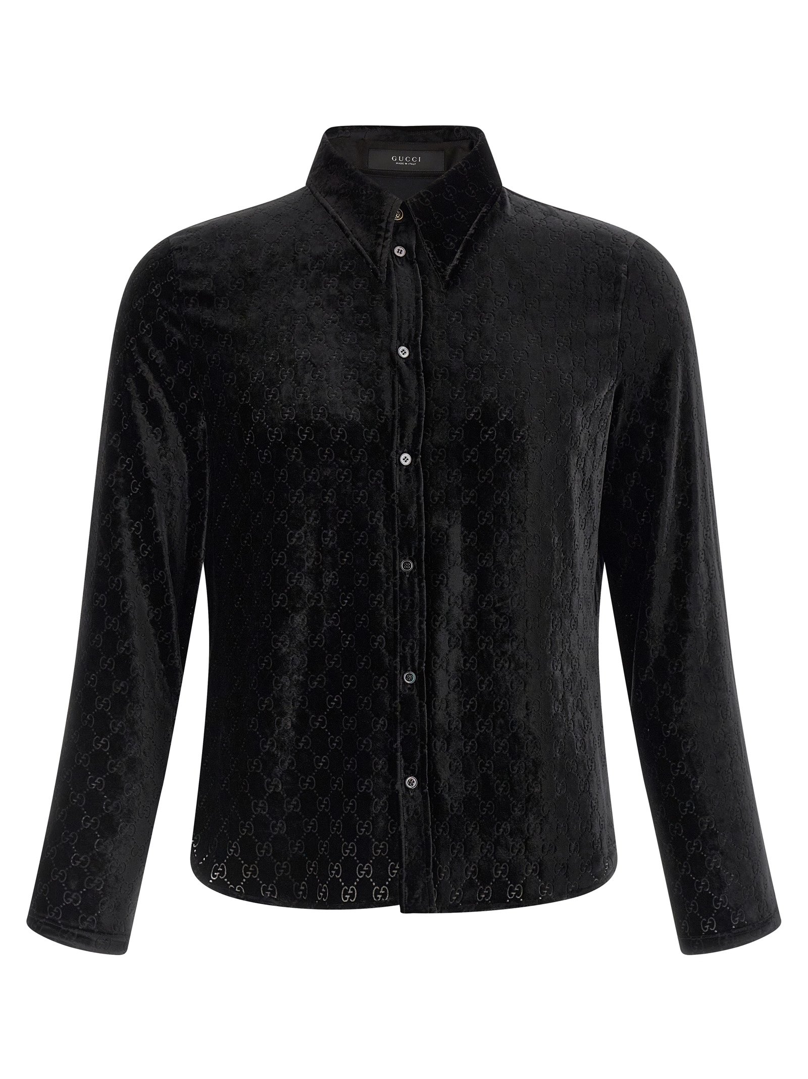 'GG' velvet shirt