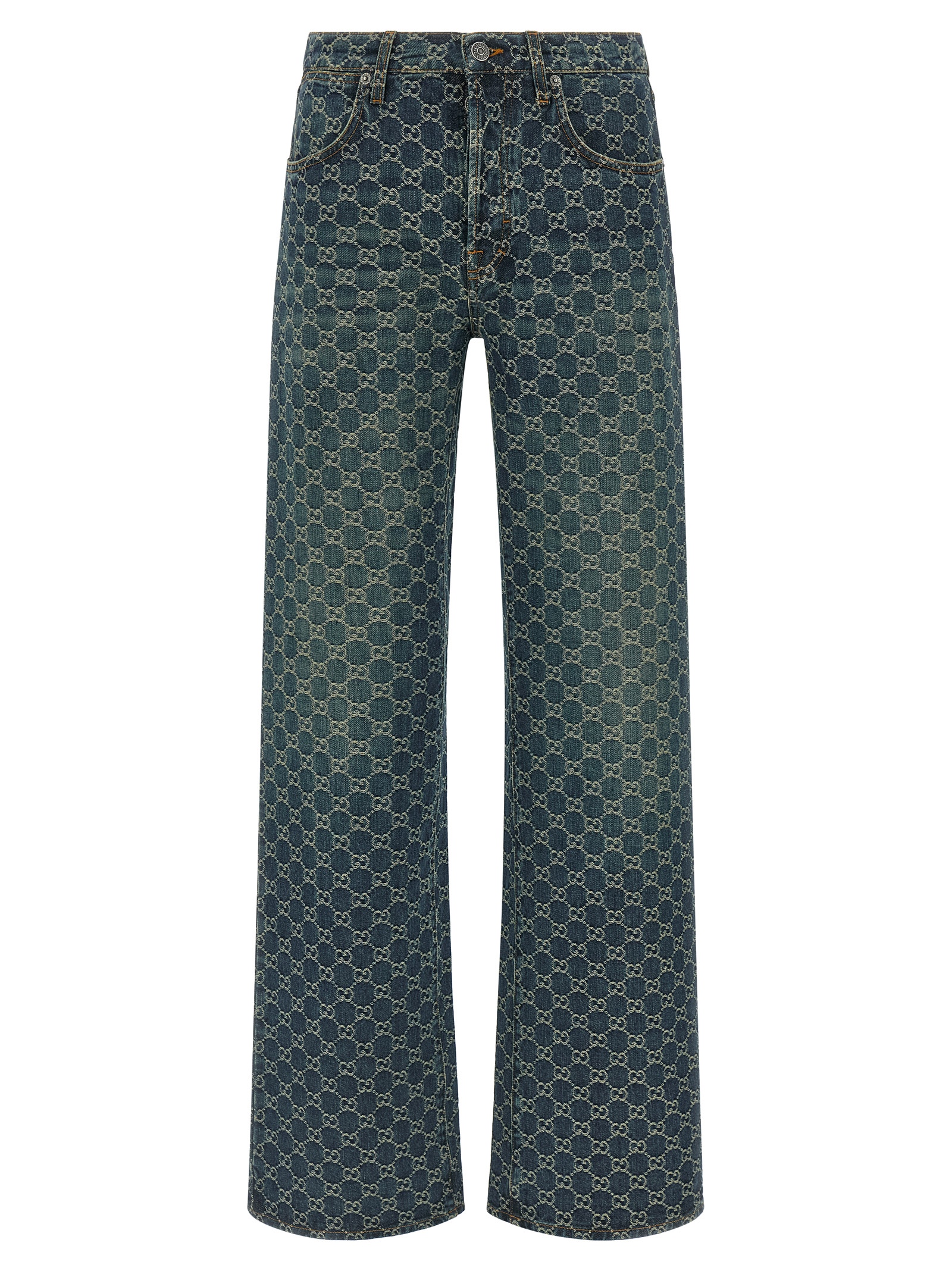GG jacquard jeans
