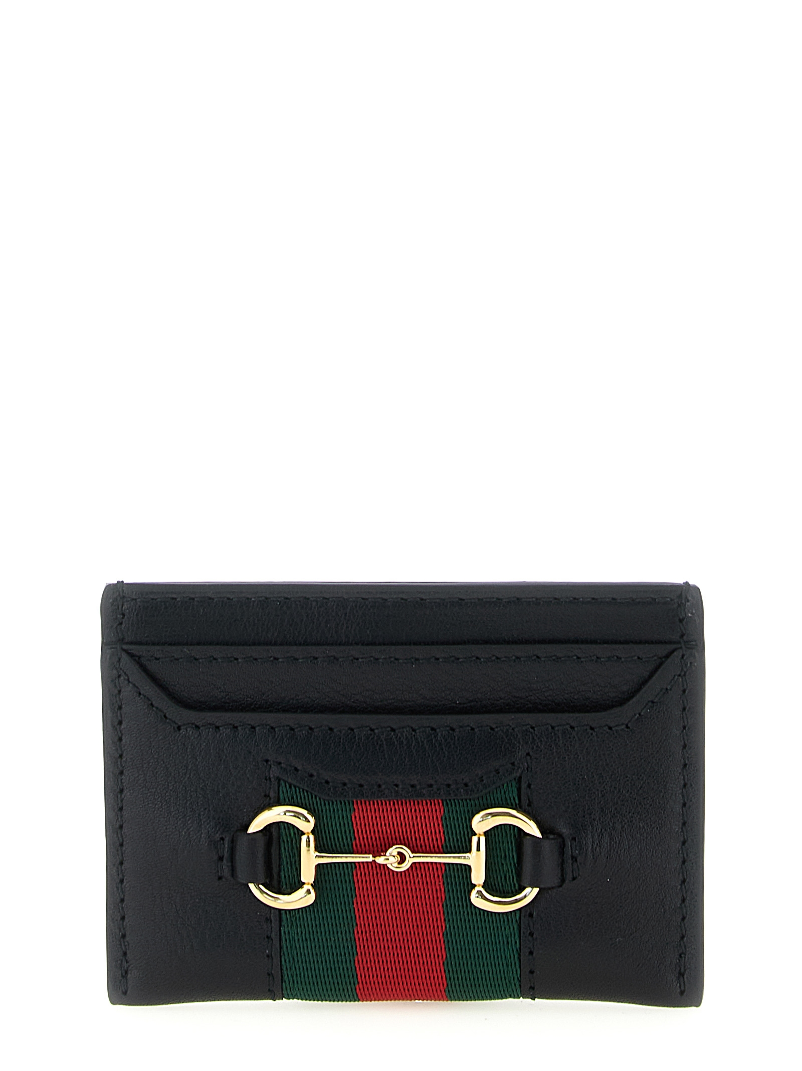 'Web Horsebit Gucci' card holder