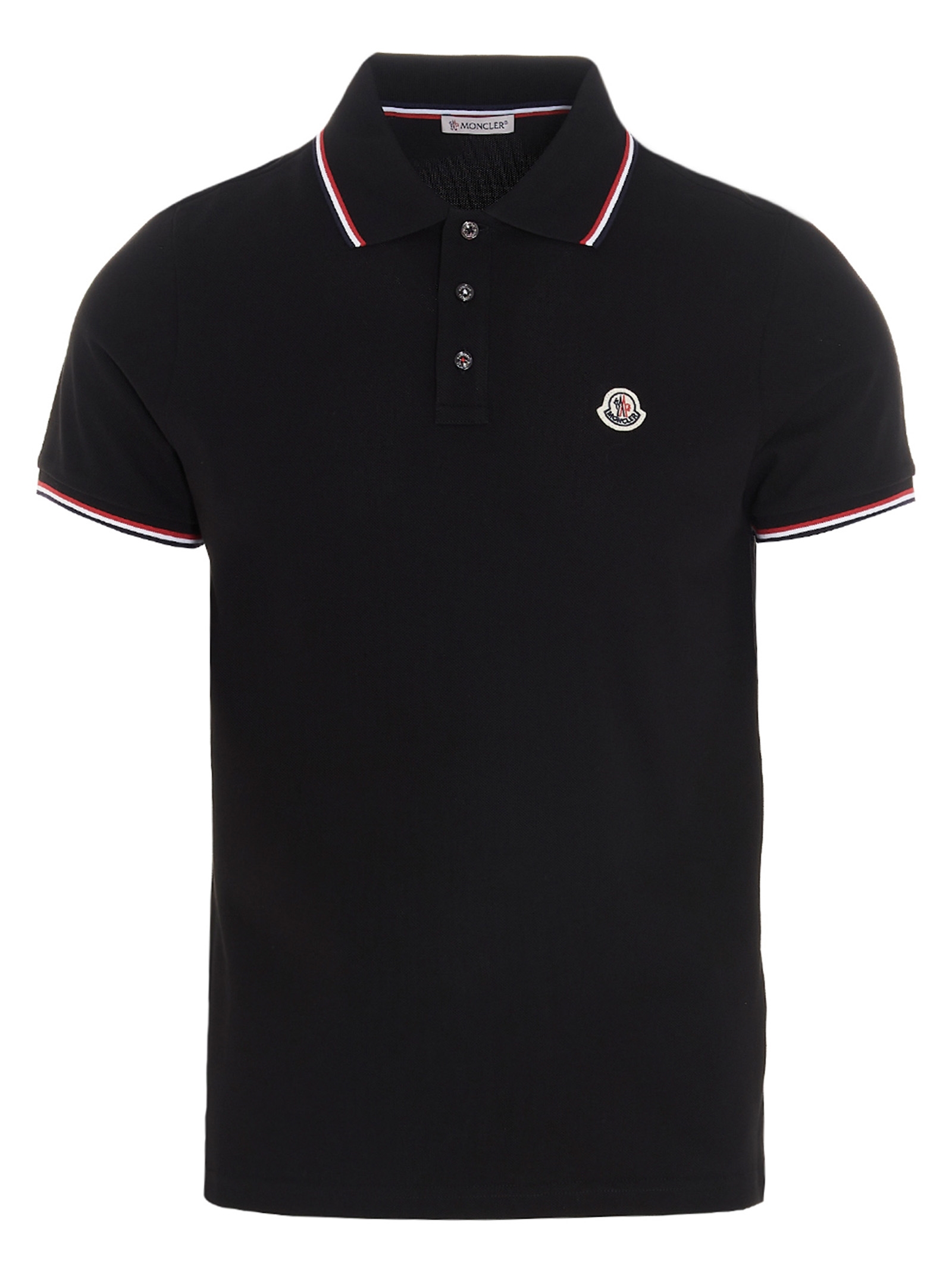 Logo patch polo shirt
