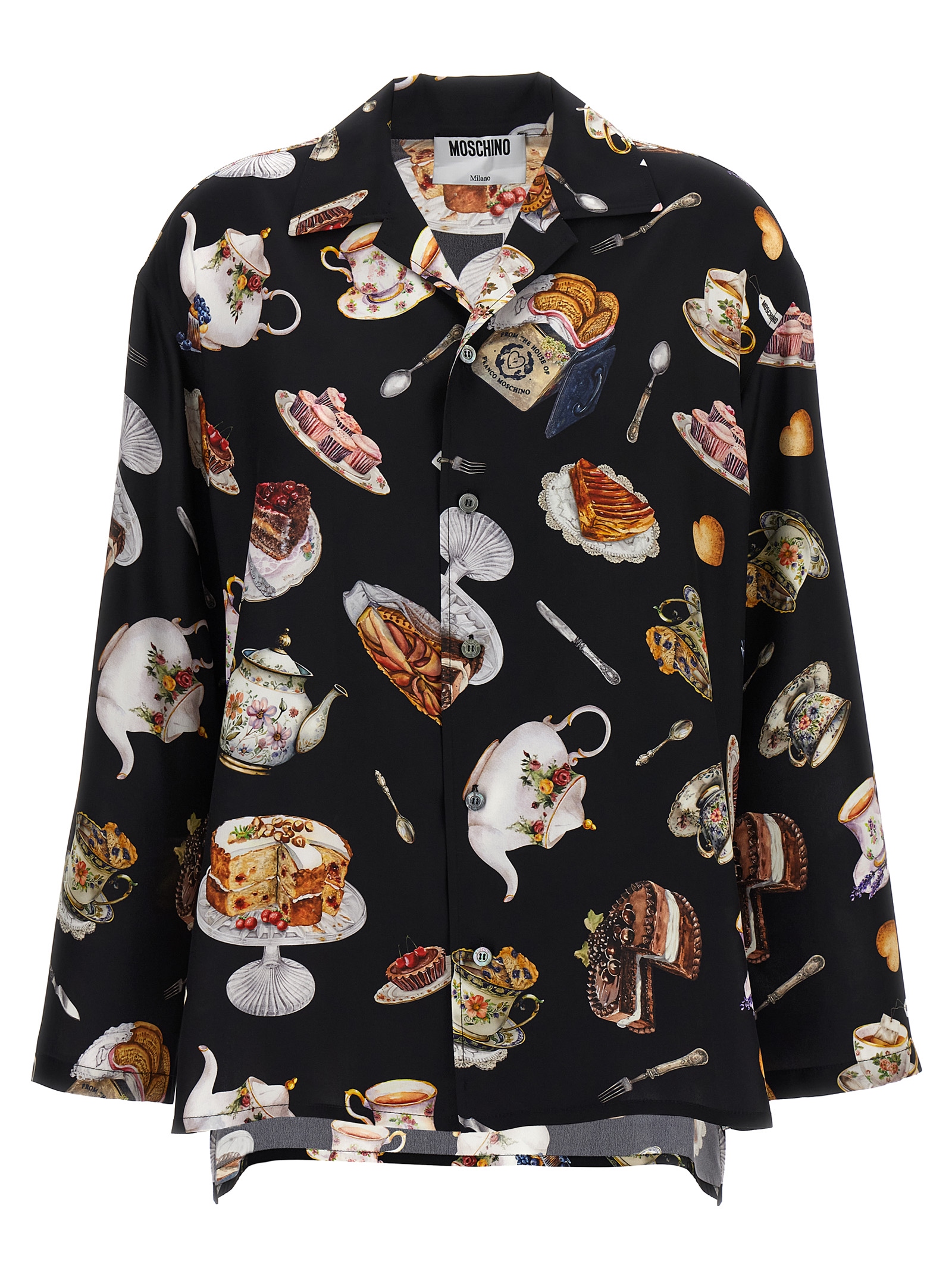 'Tea Time' print shirt
