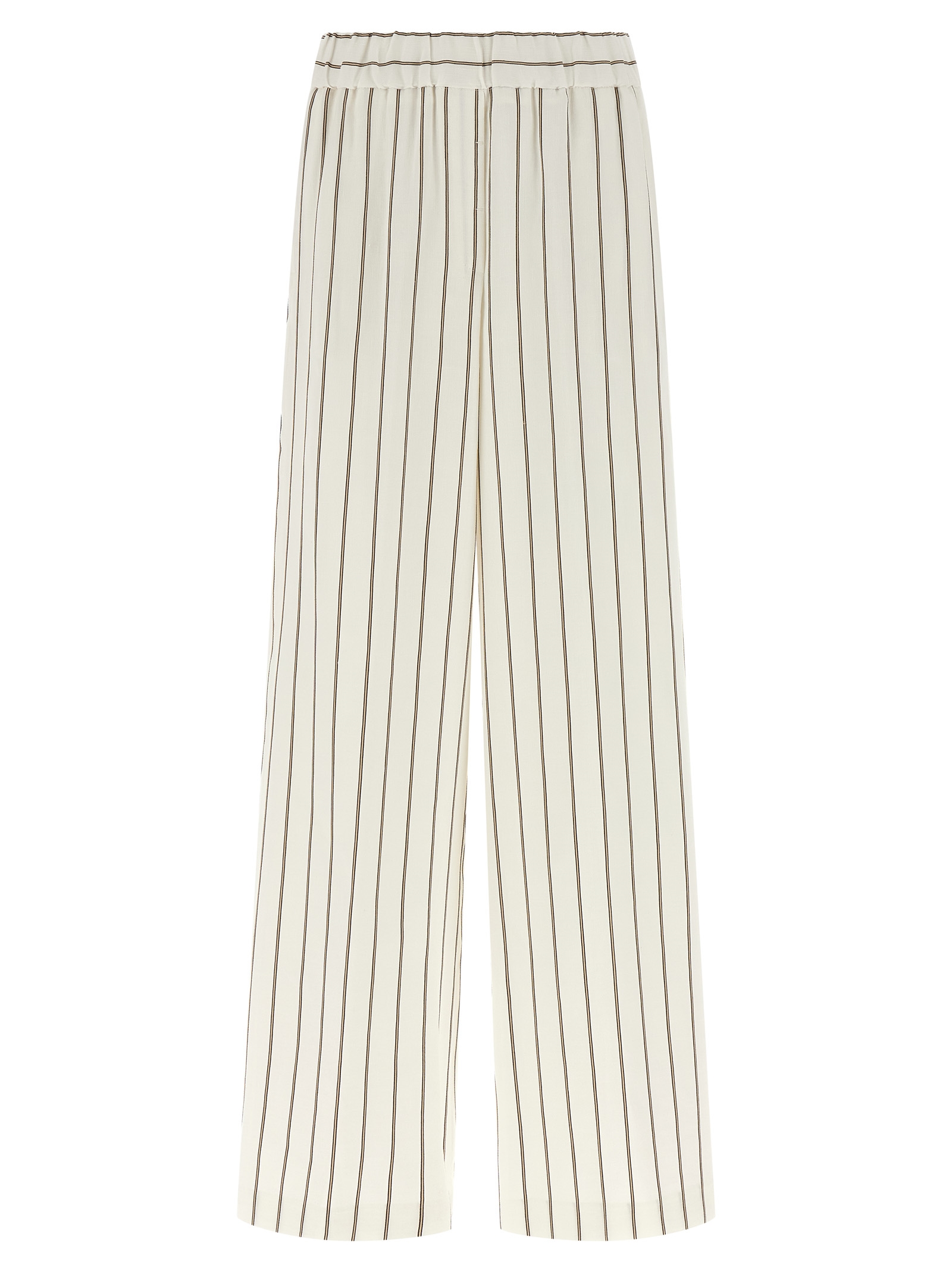 Pinstriped twill pants