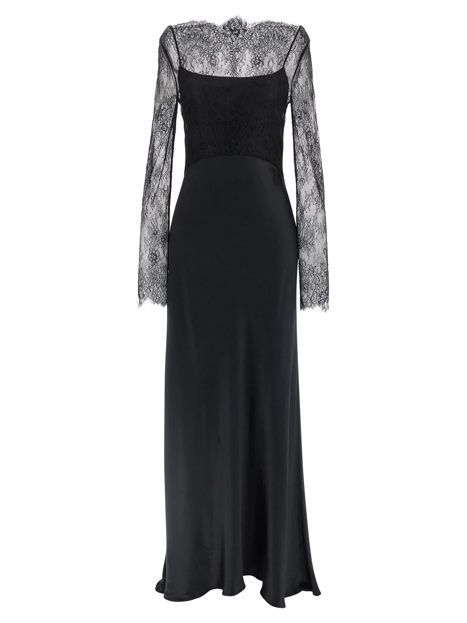 Lace satin dress