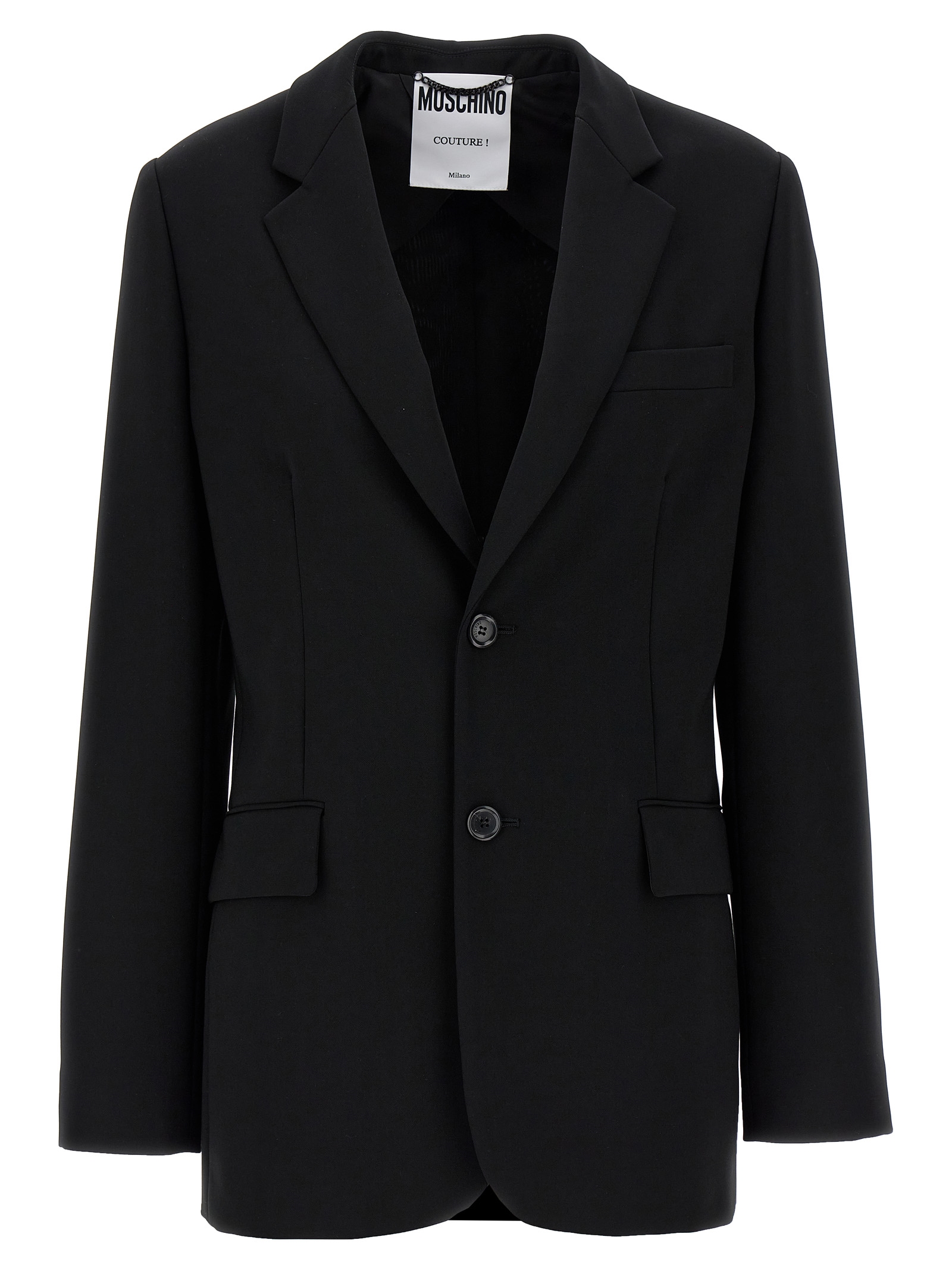 Single-breasted martingale blazer
