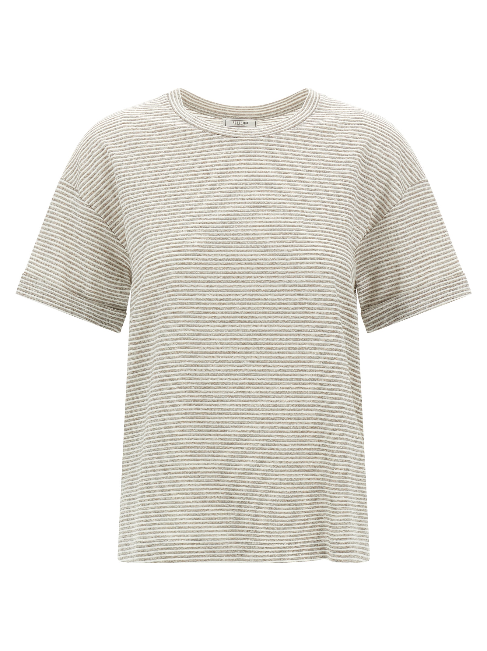 Lamé stripes t-shirt