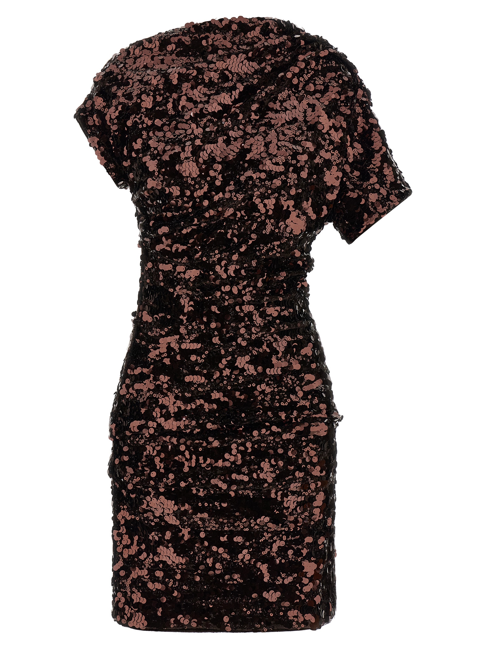 'Brown Sequins Mini' dress