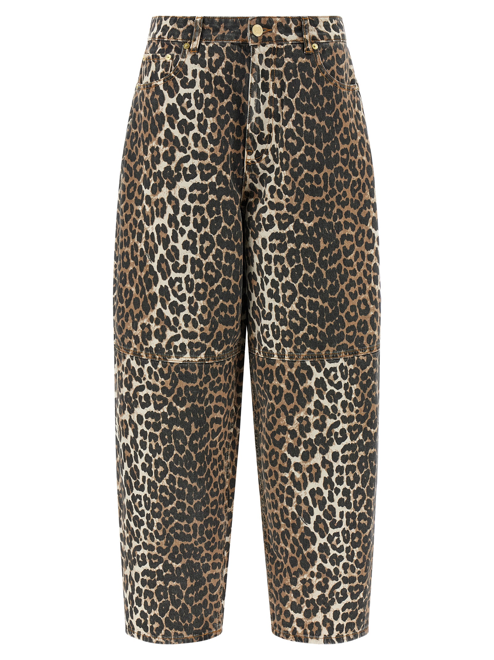 'Leopard Printed Stary' jeans