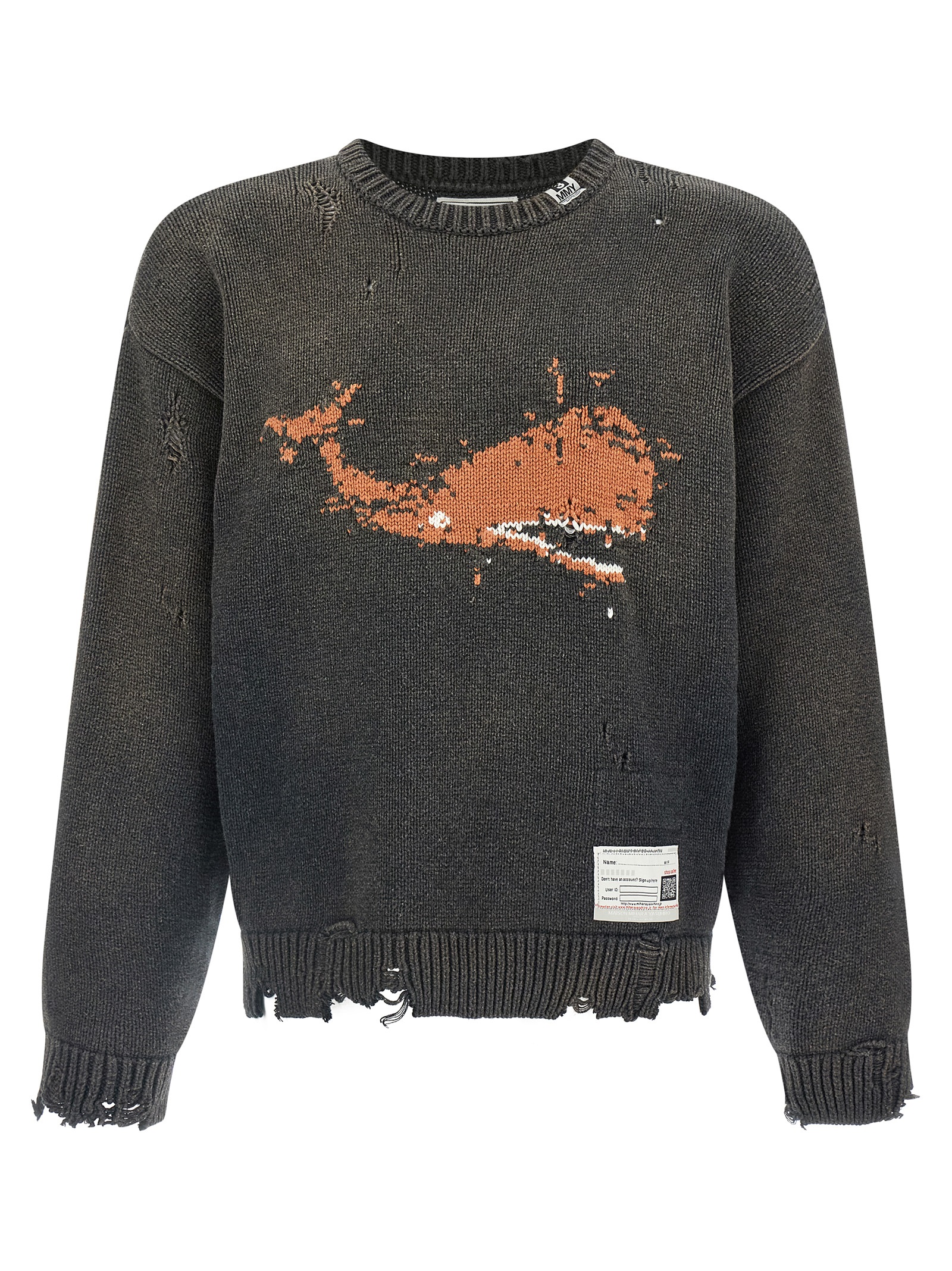 'Whale Jacquard Knit' sweater