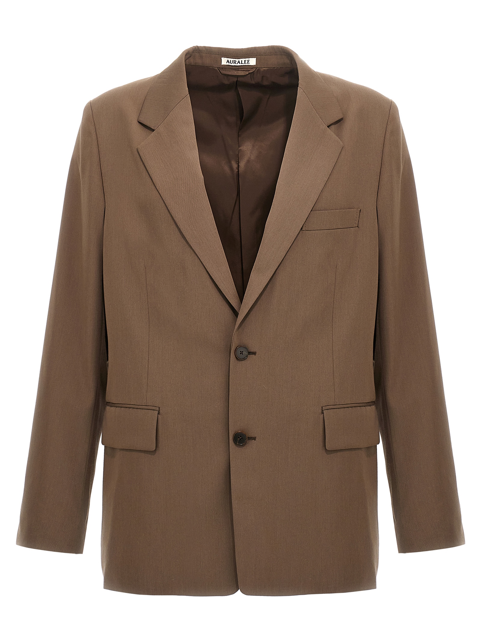 Single-breasted wool blazer