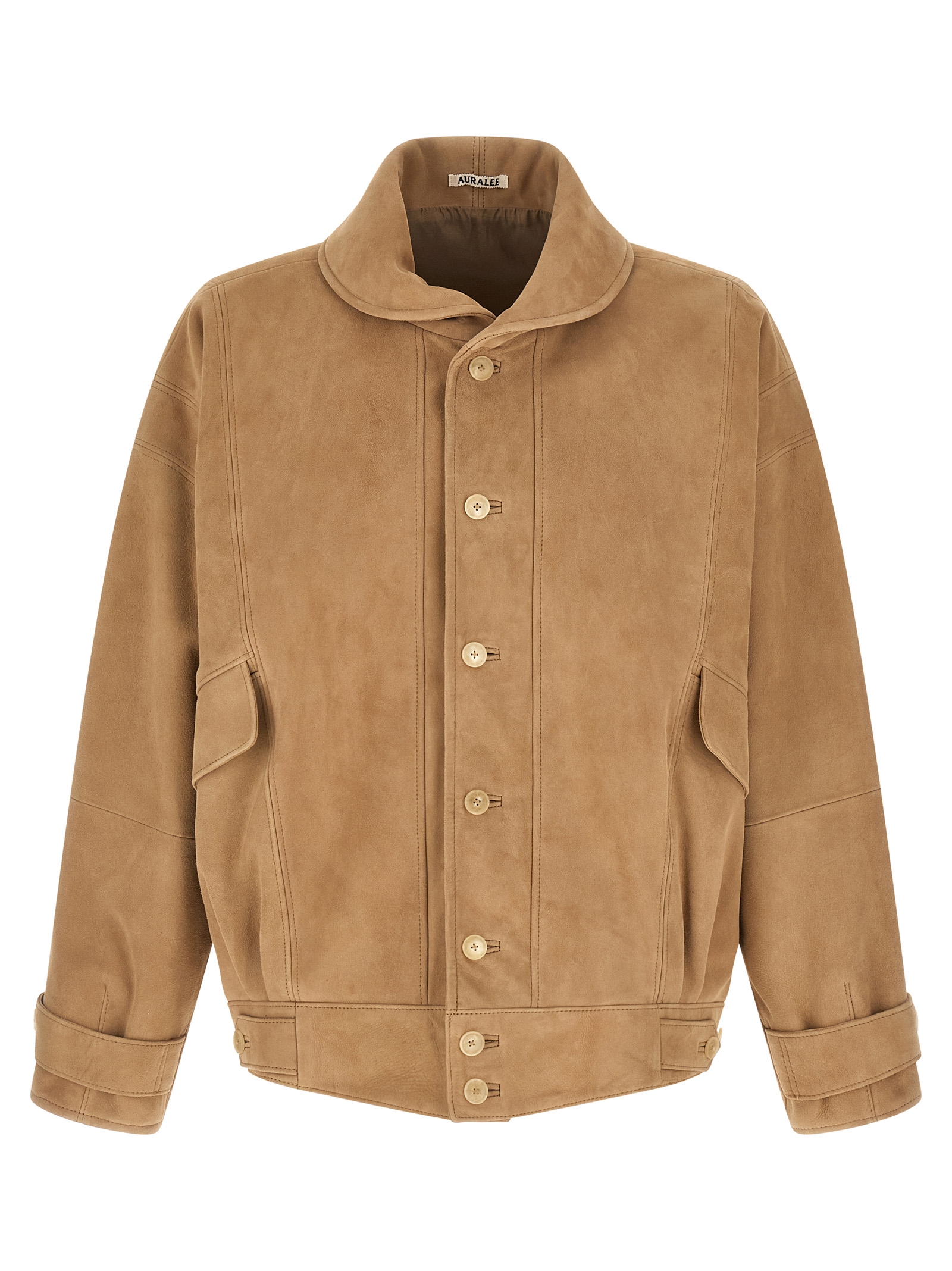 Full grain leather blouson