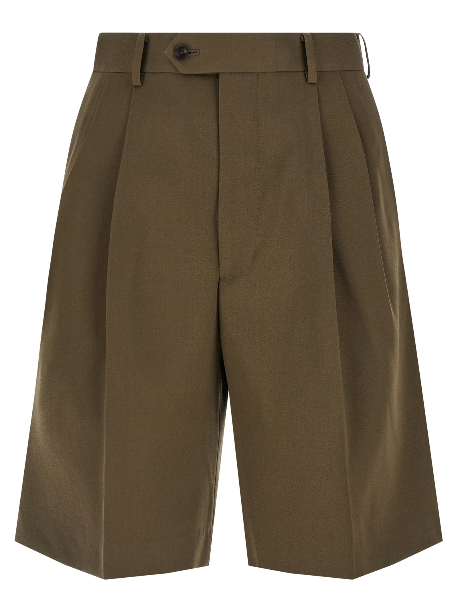 Gabardine bermuda shorts