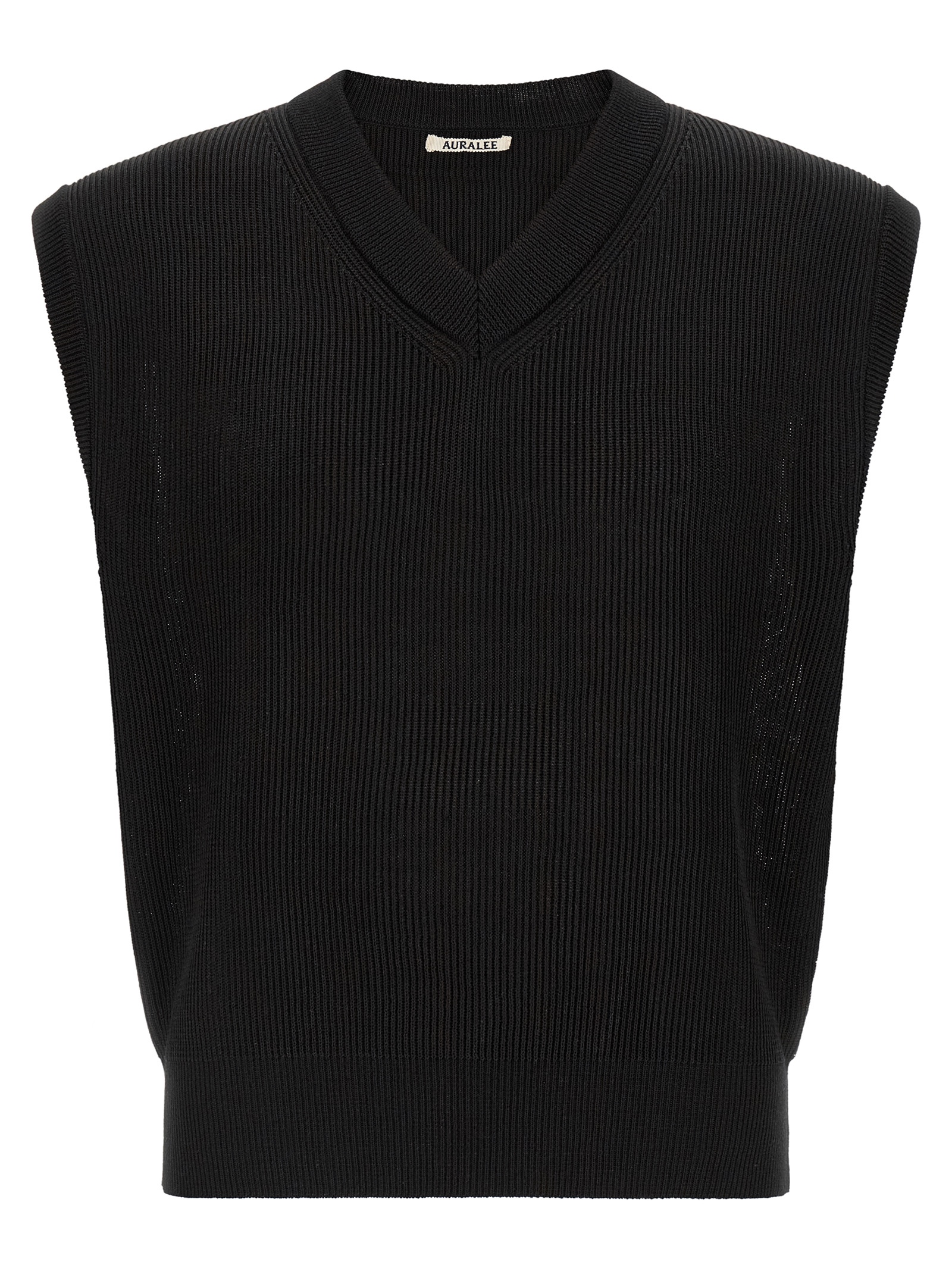 Ribbed knit vest