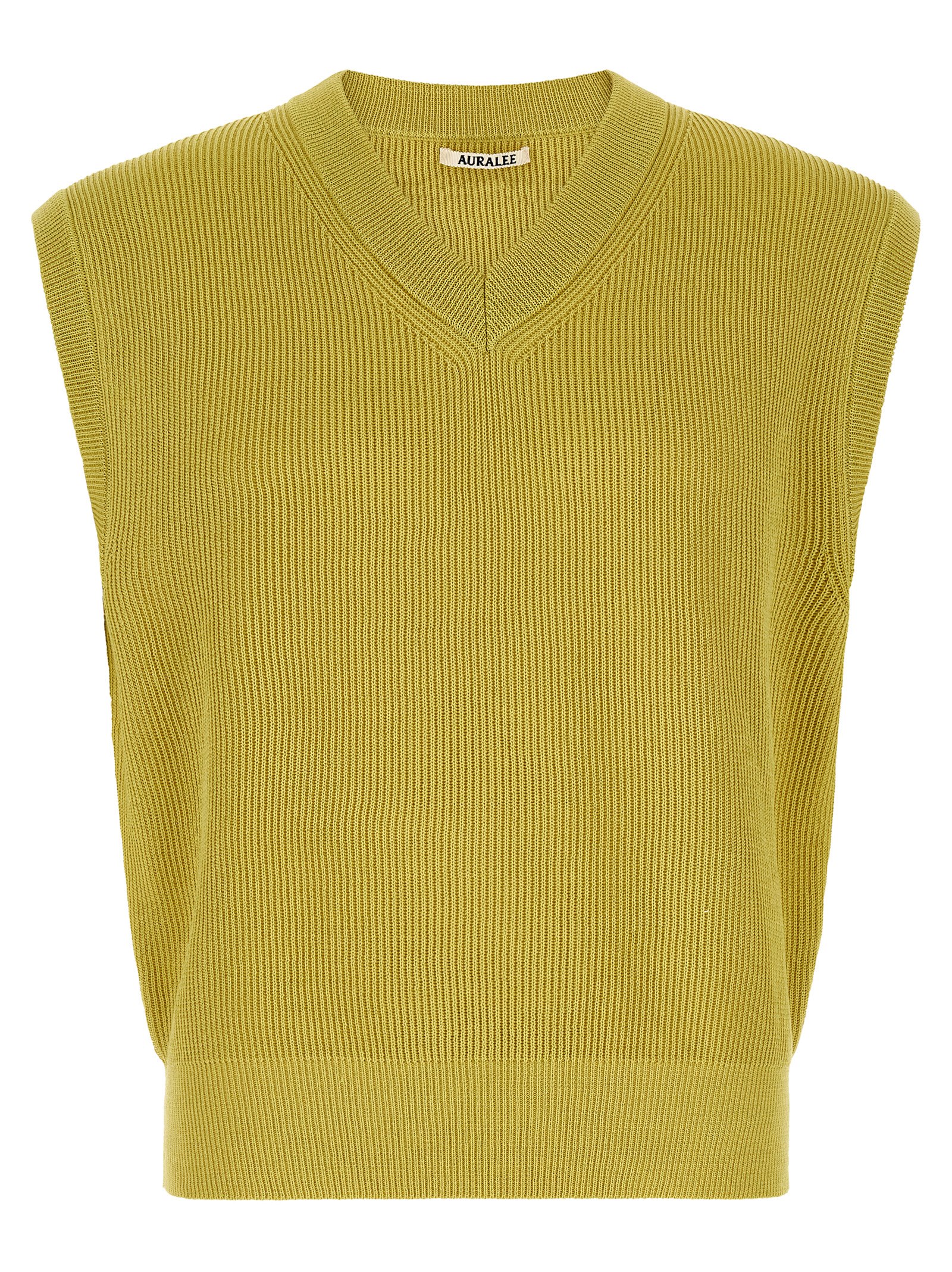 Ribbed knit vest