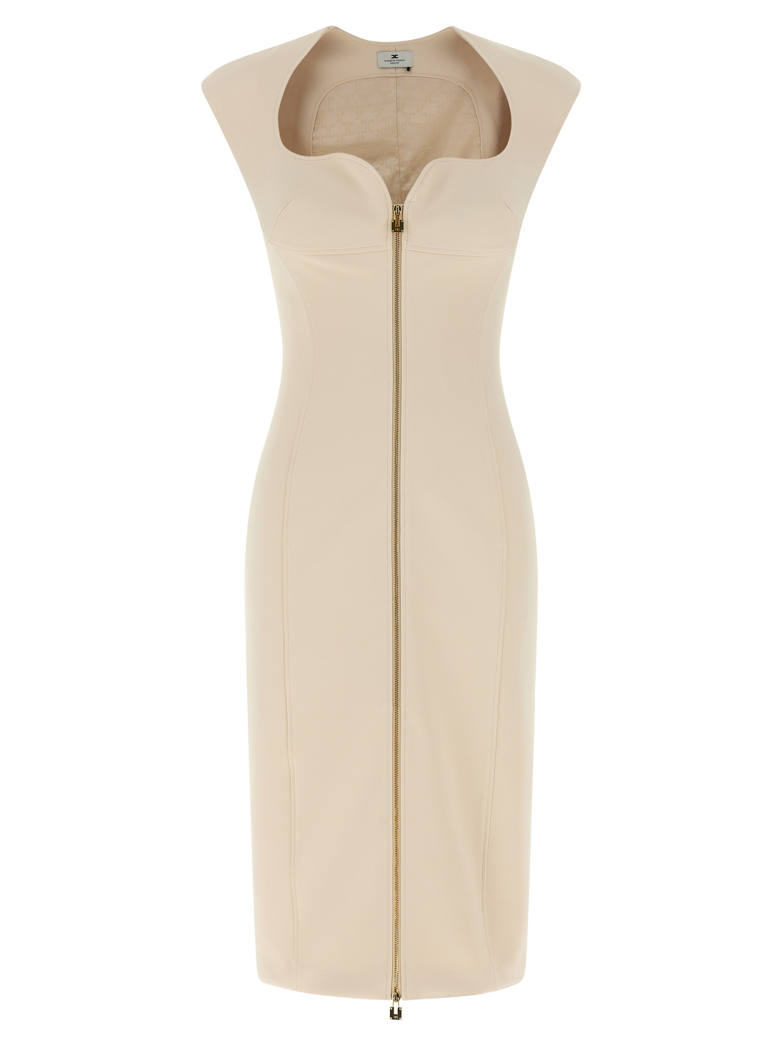 Heart-shaped neckline dress