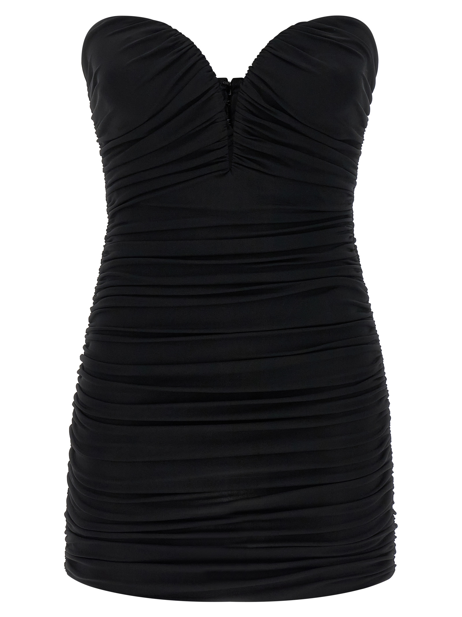 Heart-shaped neckline dress