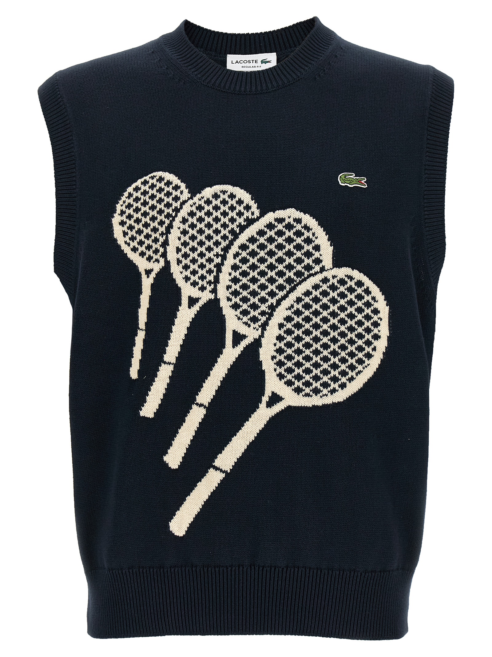 Jacquard cotton vest