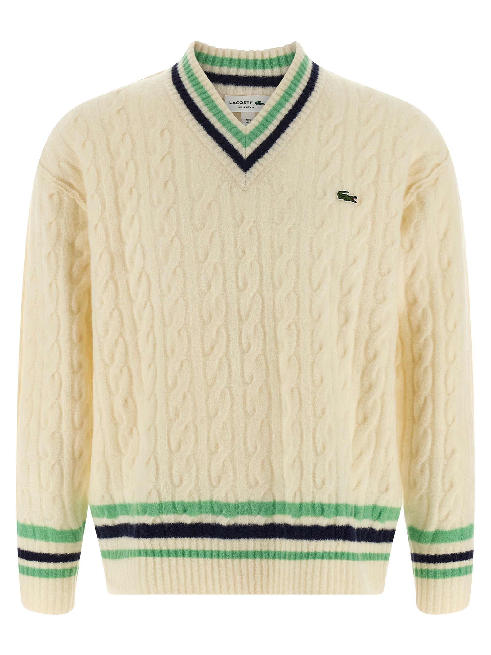 Braided wool sweater