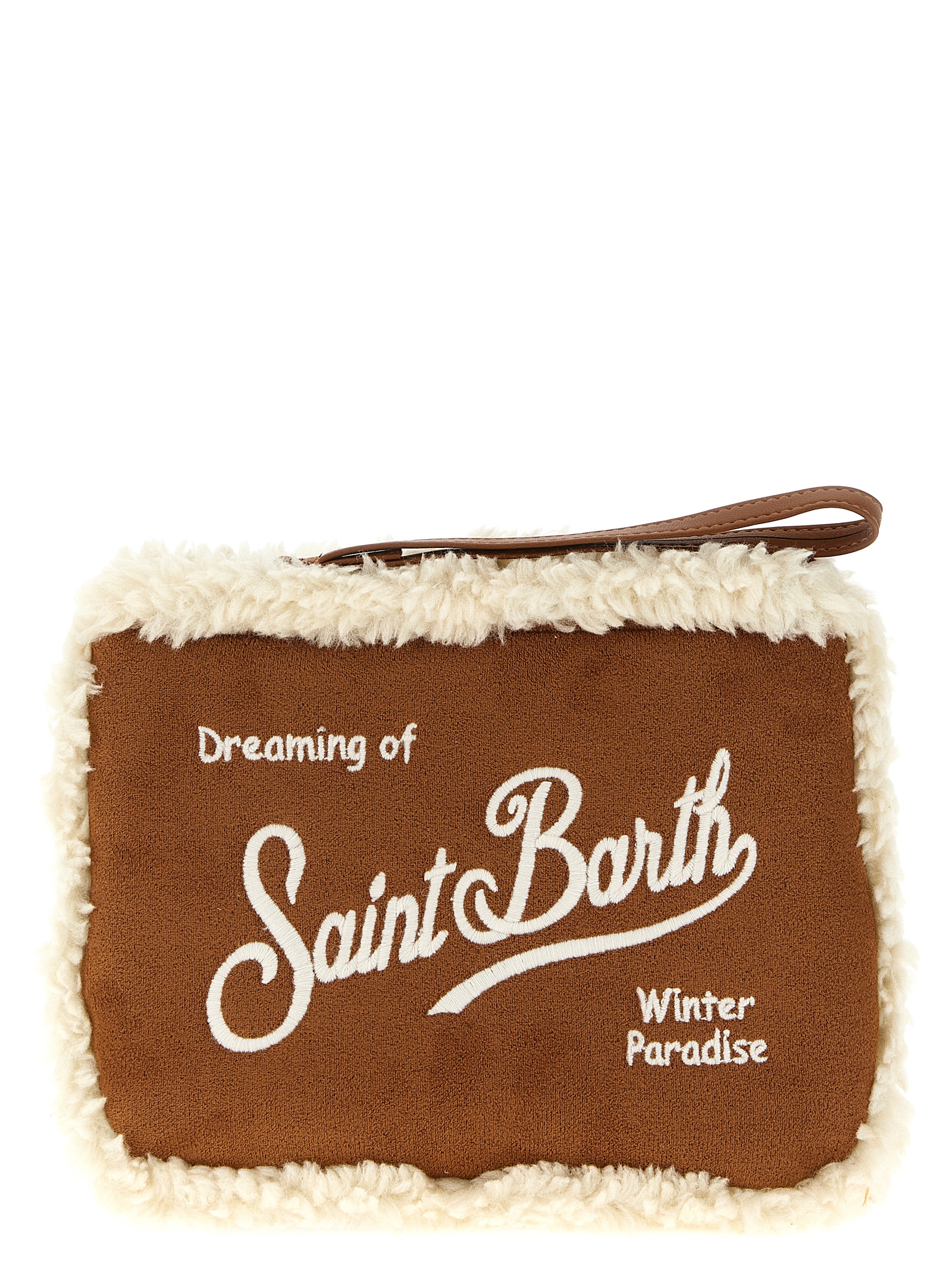 'Aline Shearling' clutch