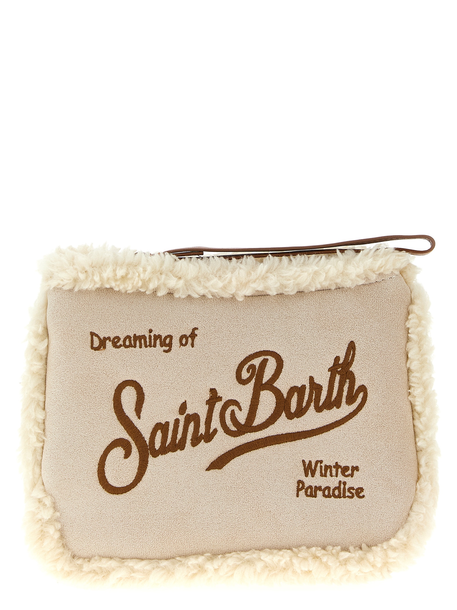 'Aline Shearling' clutch