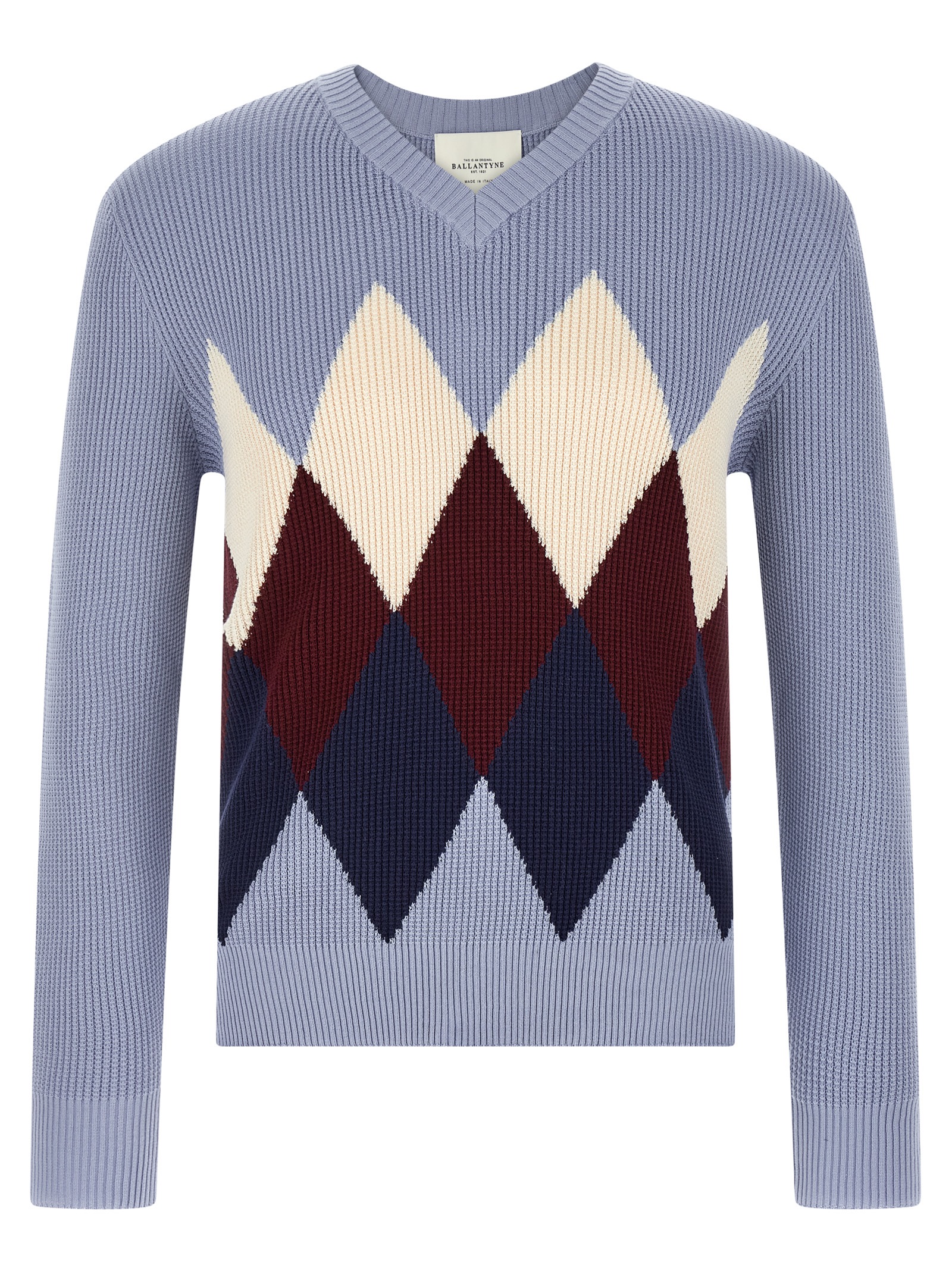 Argyle pattern sweater