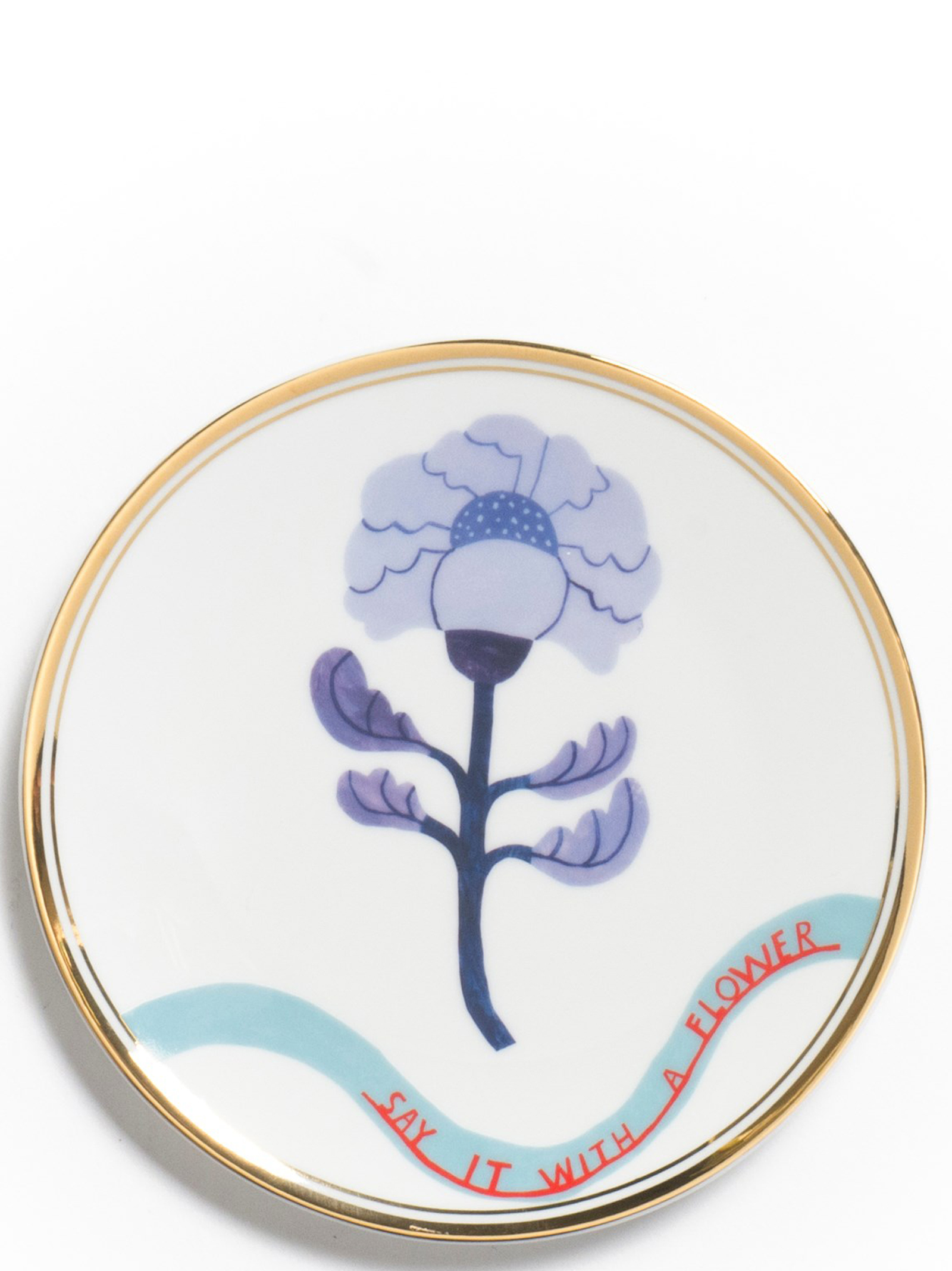 'Sai It With a Flower' plate