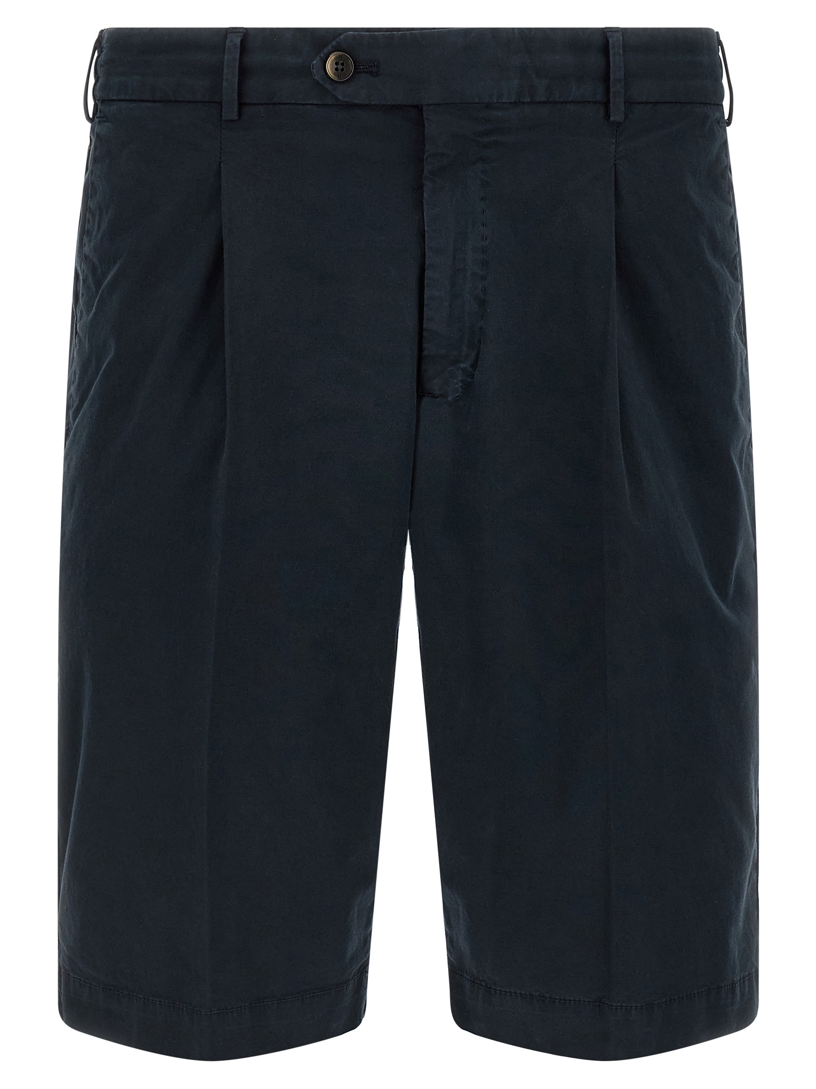 Stretch cotton bermuda shorts