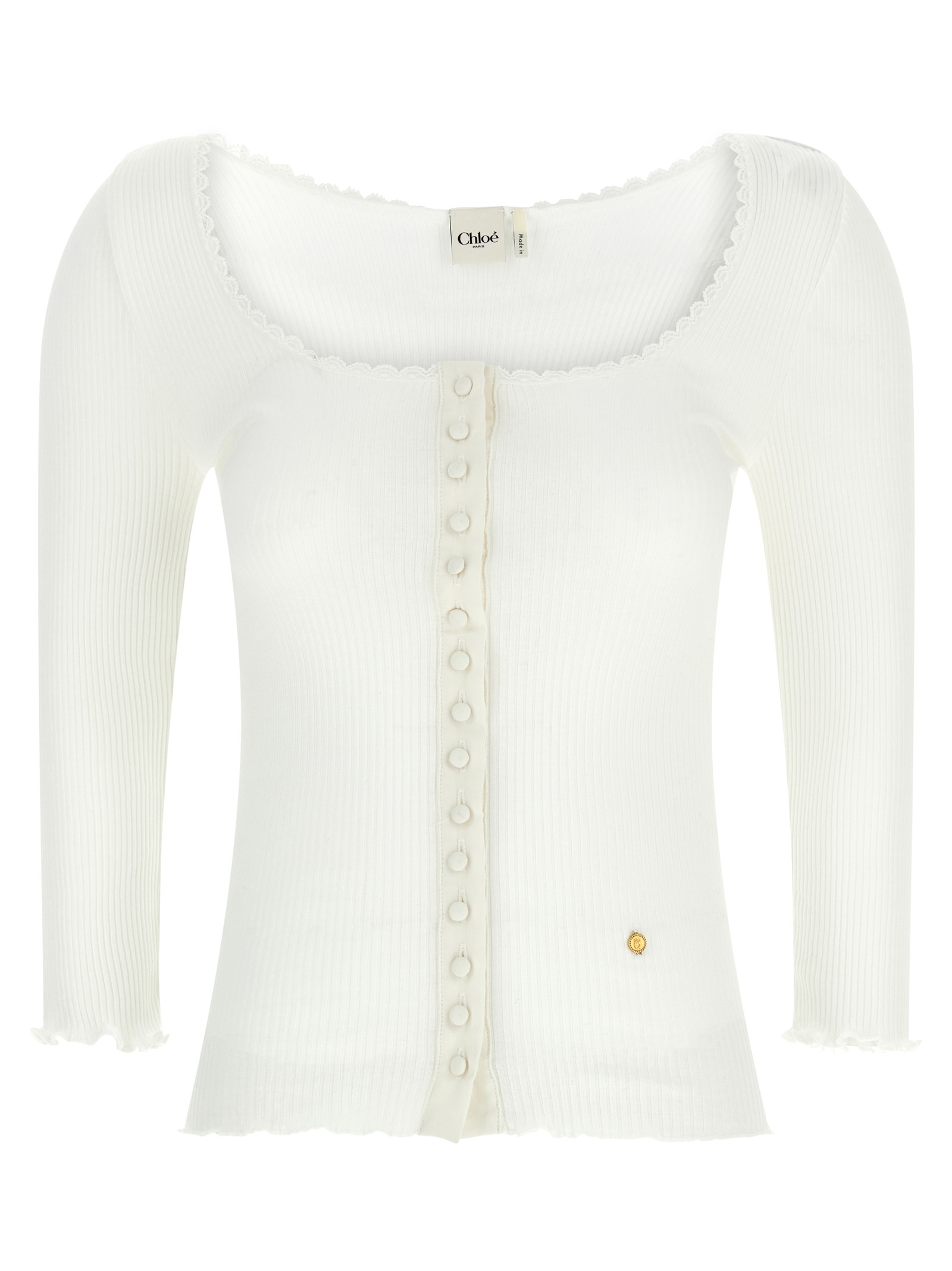 Mini ruffled cardigan
