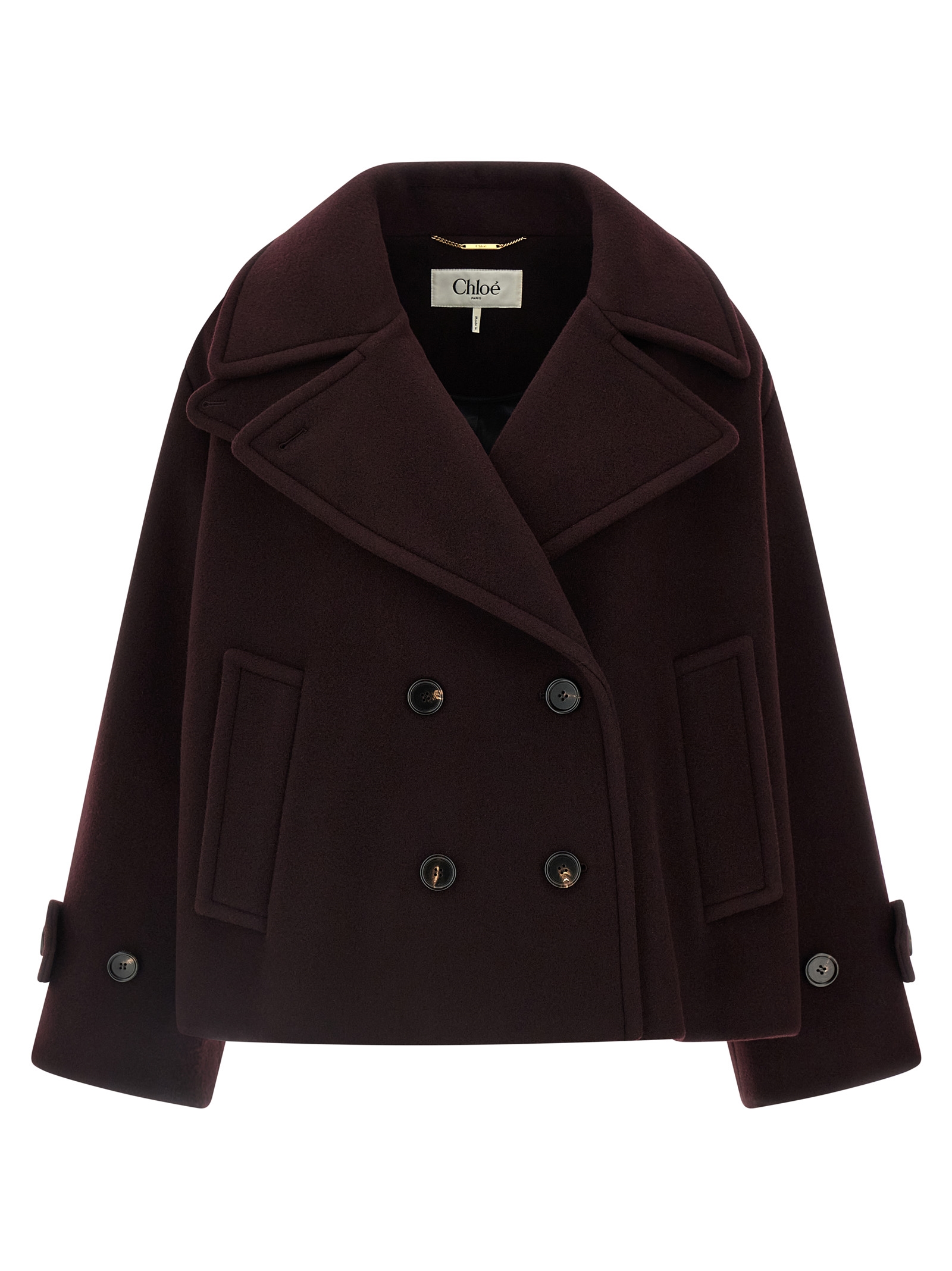 Double-breasted short coat