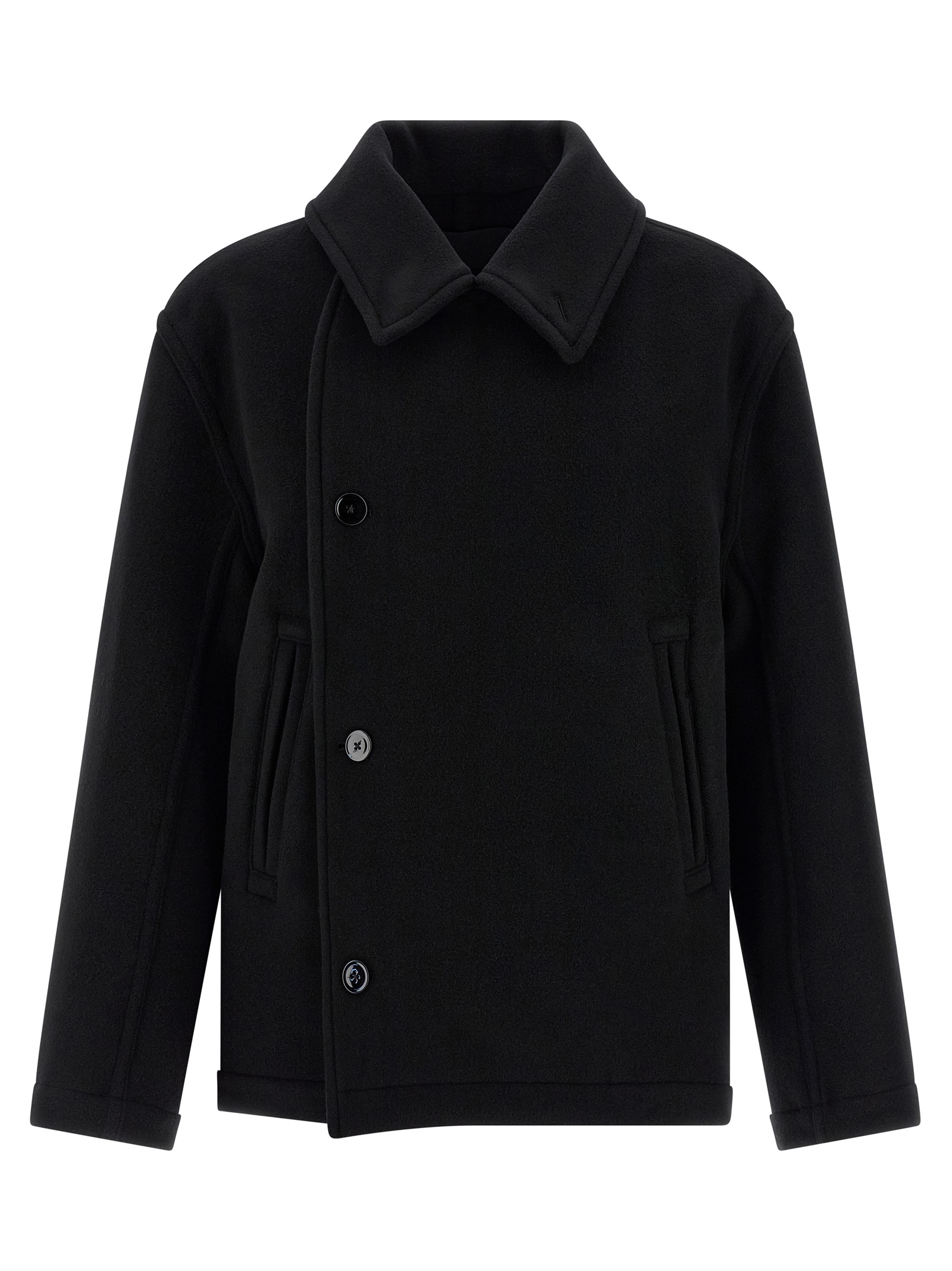'Boxy Peacoat' coat