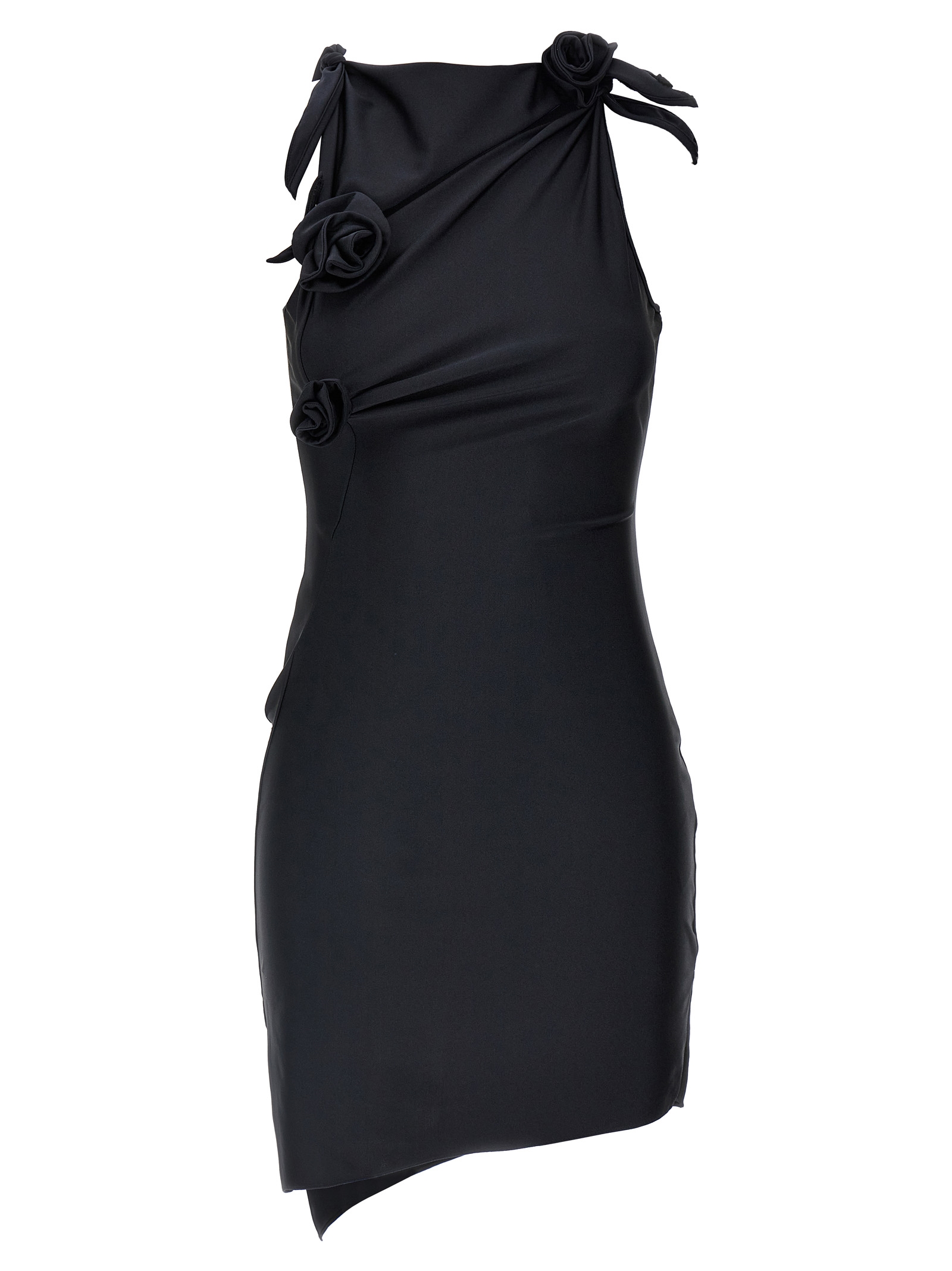'Asymmetric Flower' mini dress