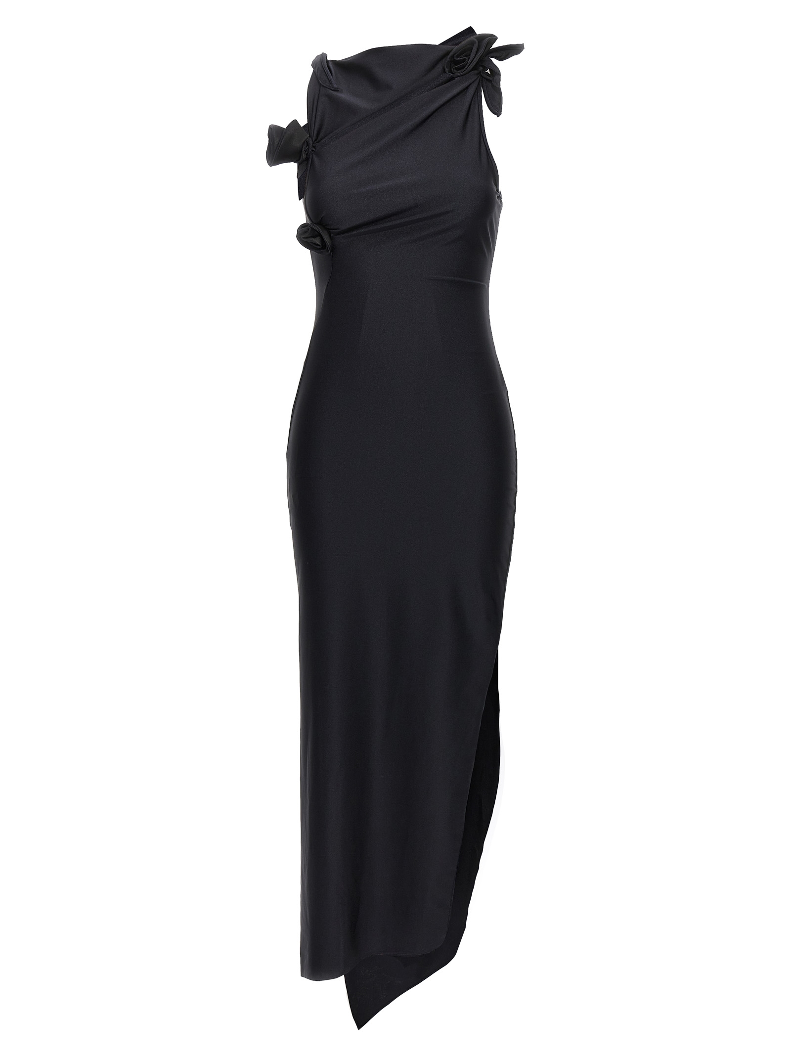 'Asymmetric flower' long dress