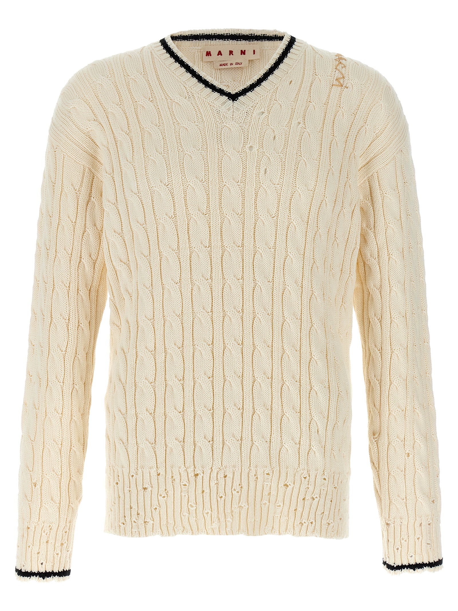'V' neckline sweater