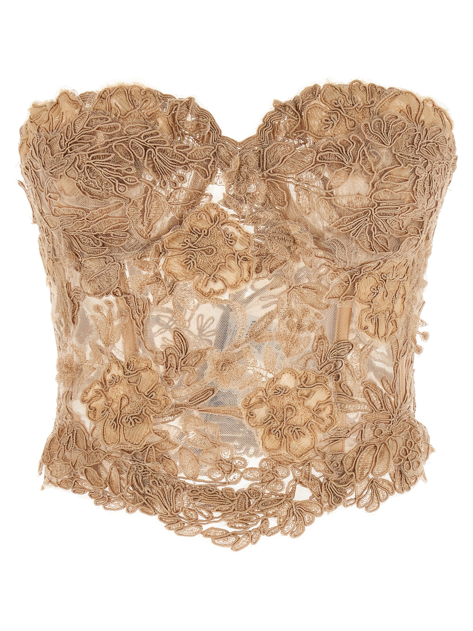 Lace bustier top