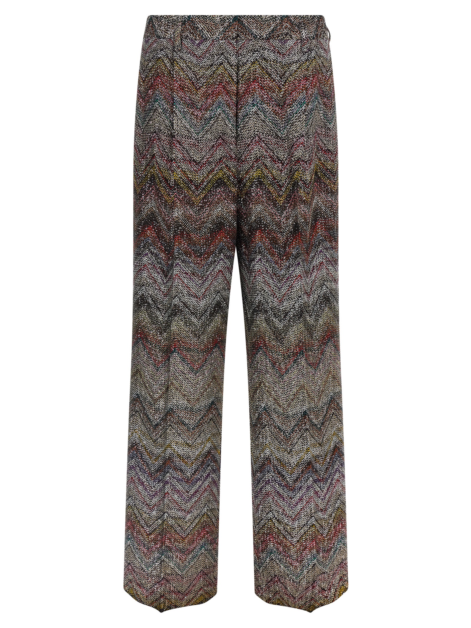 Zigzag sequin pants