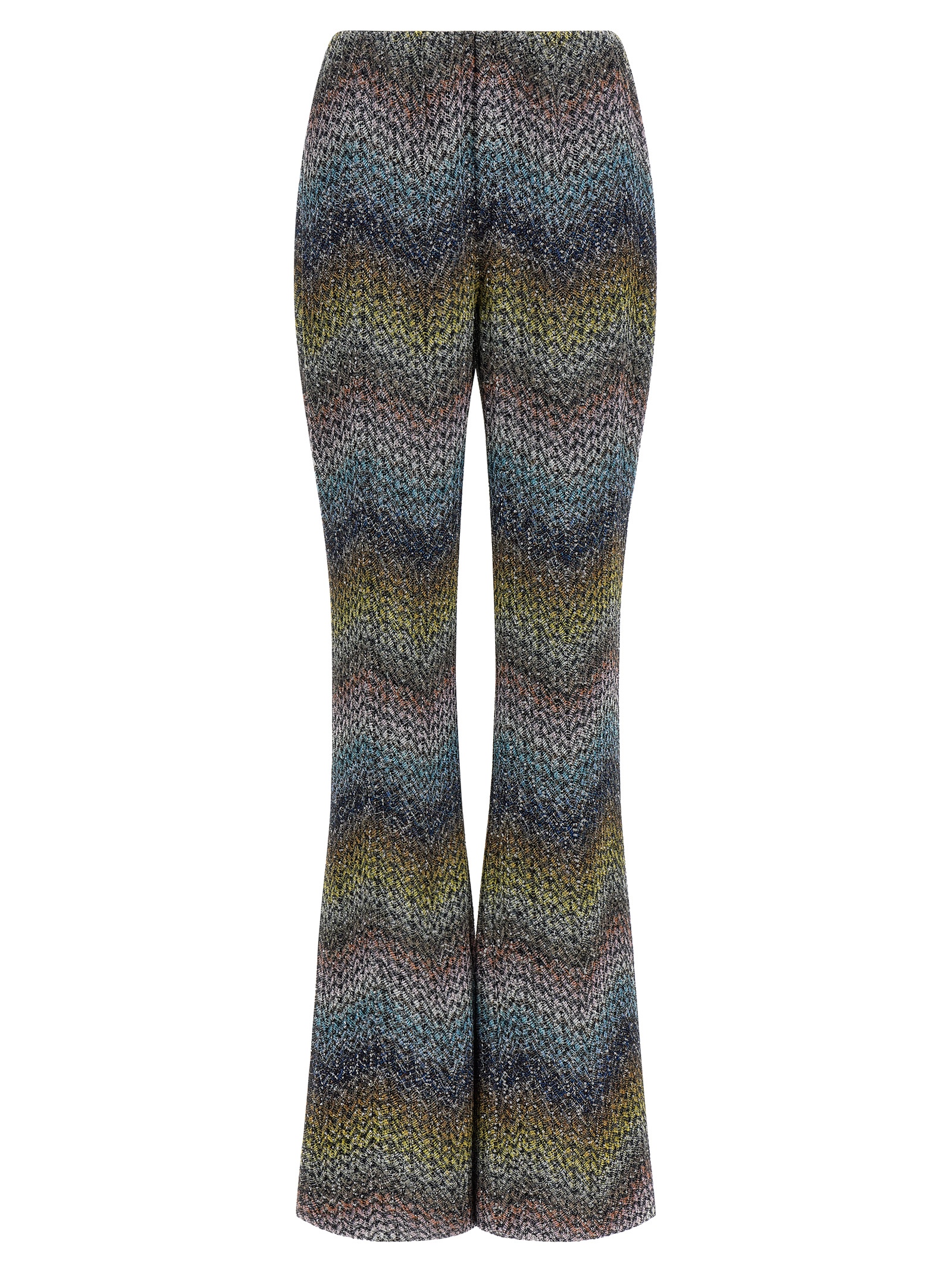 Lamé viscose pants