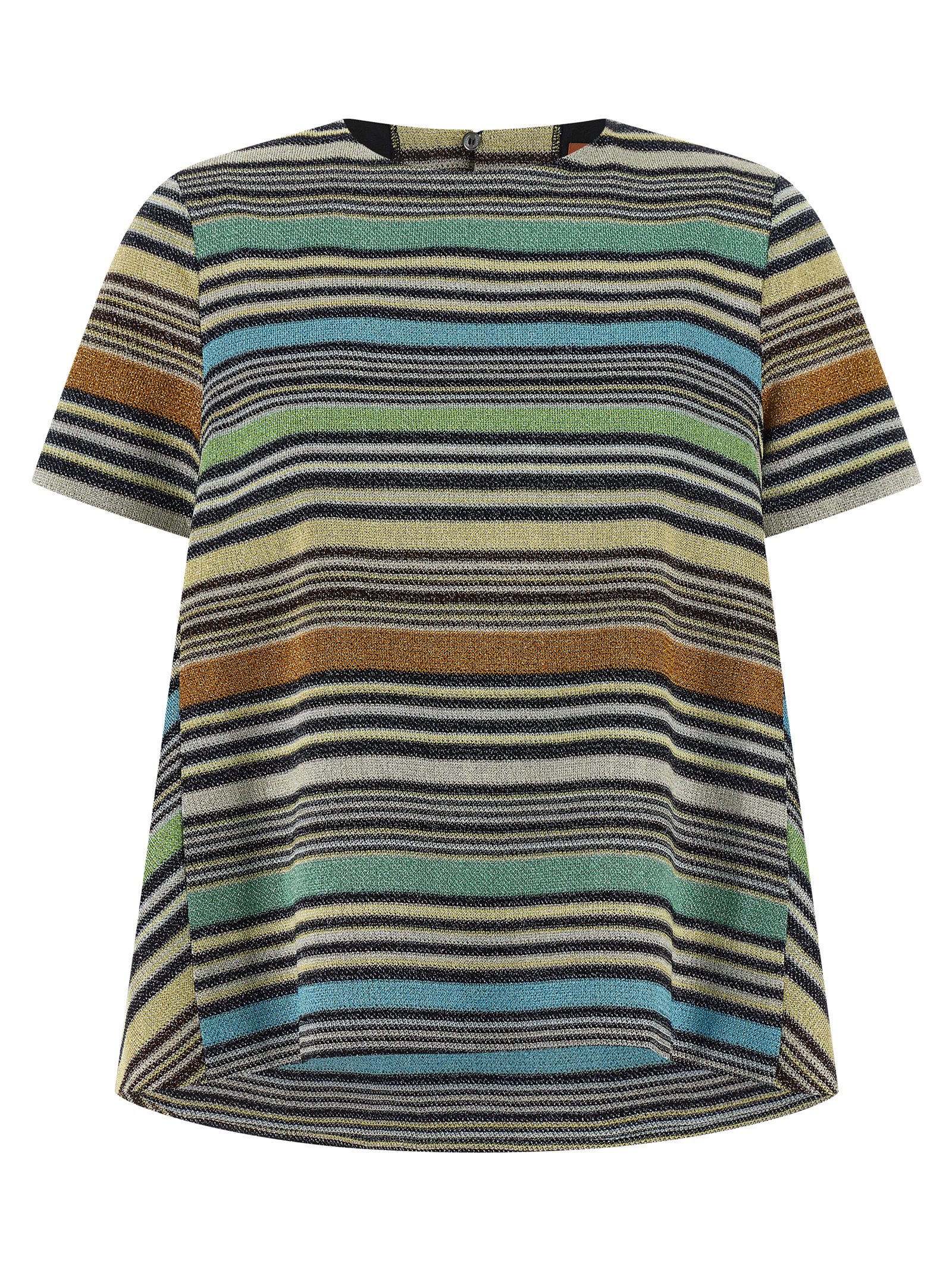 Lamé stripes t-shirt