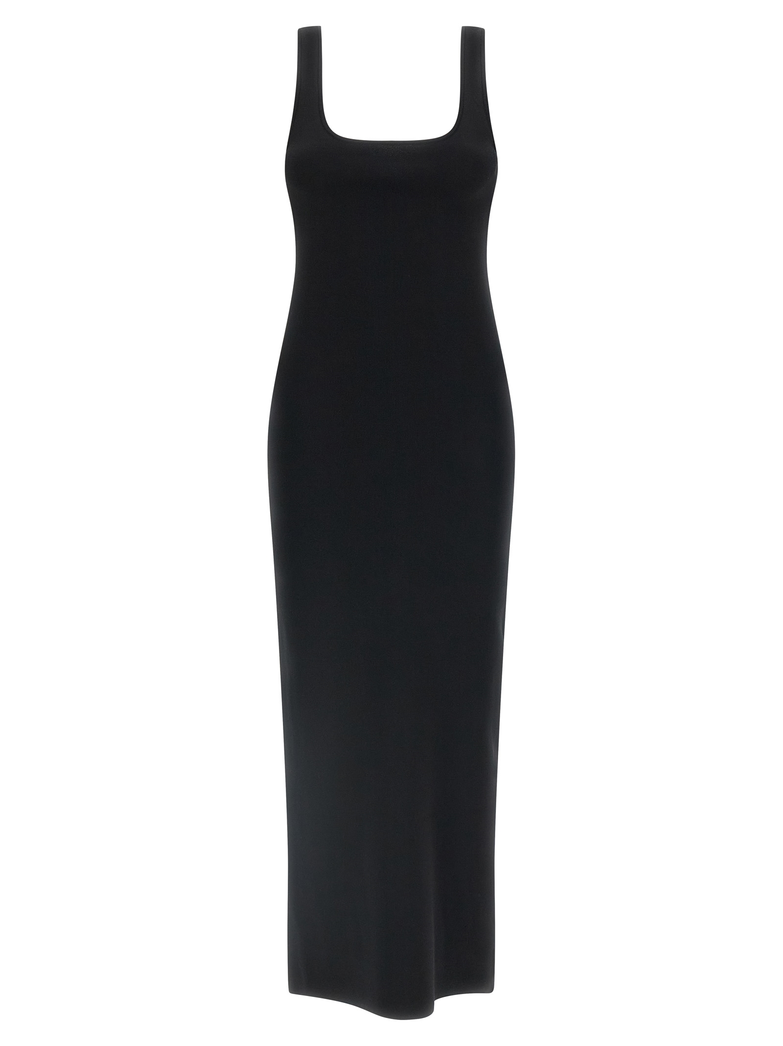 Squared neckline dress