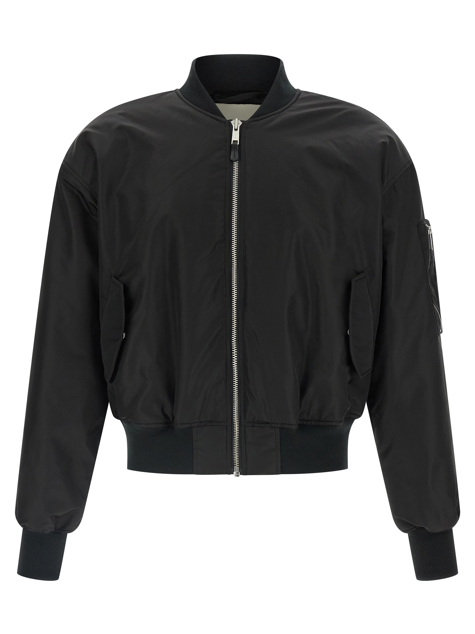 Nylon bomber jacket