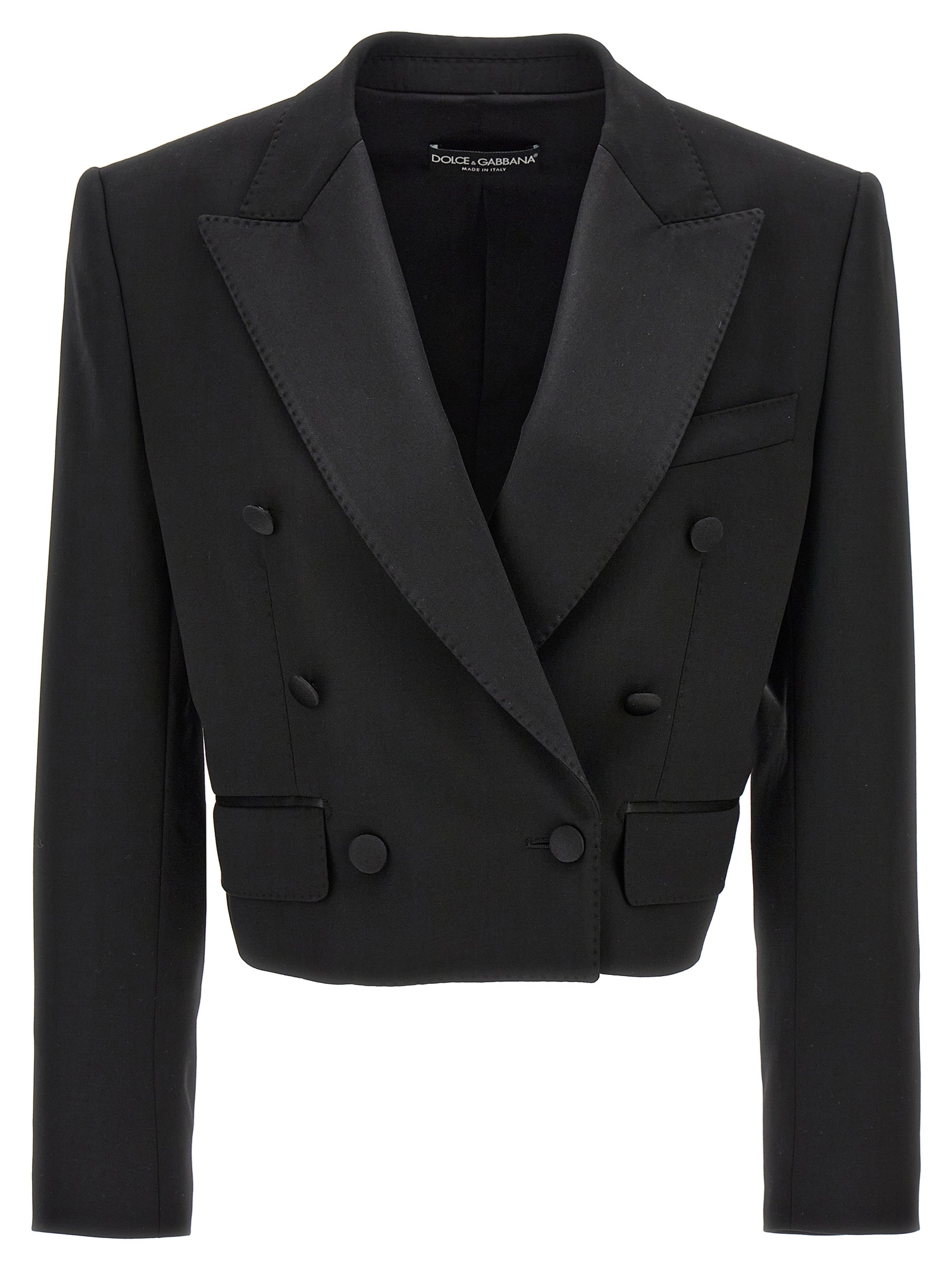 'Tuxedo' crop blazer