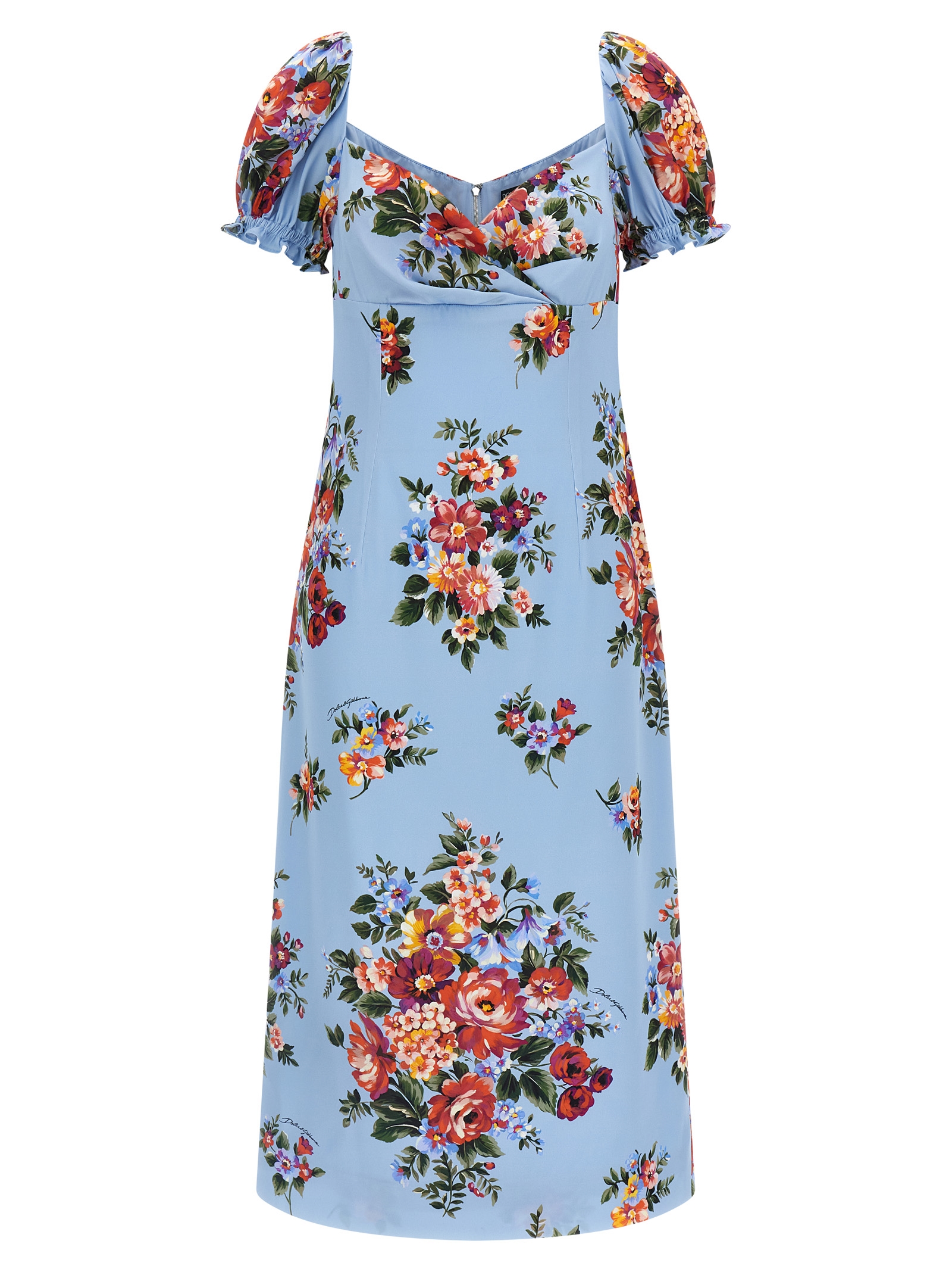 'Mazzo di fiori' print dress
