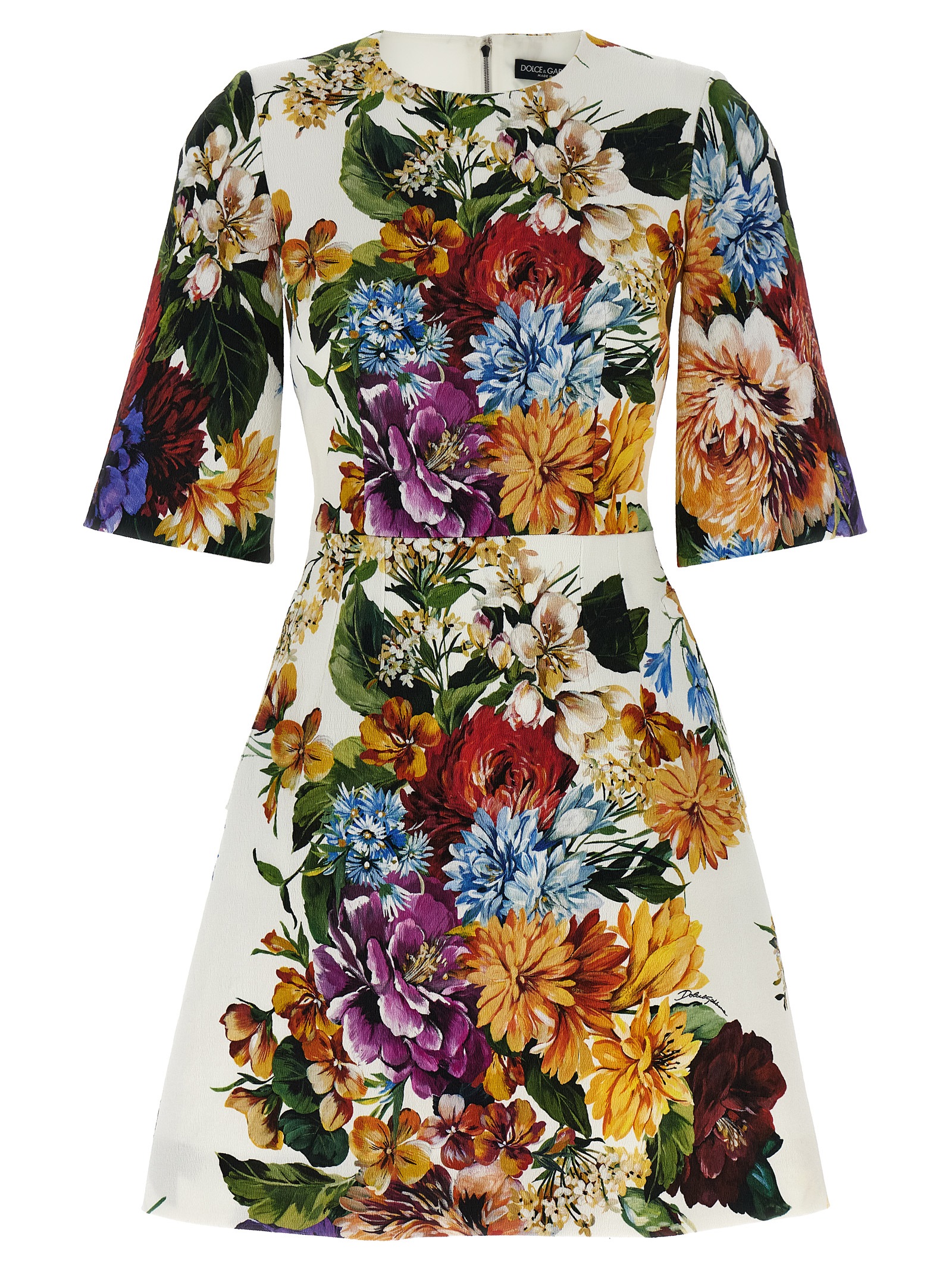 Floral bouquet printed dress