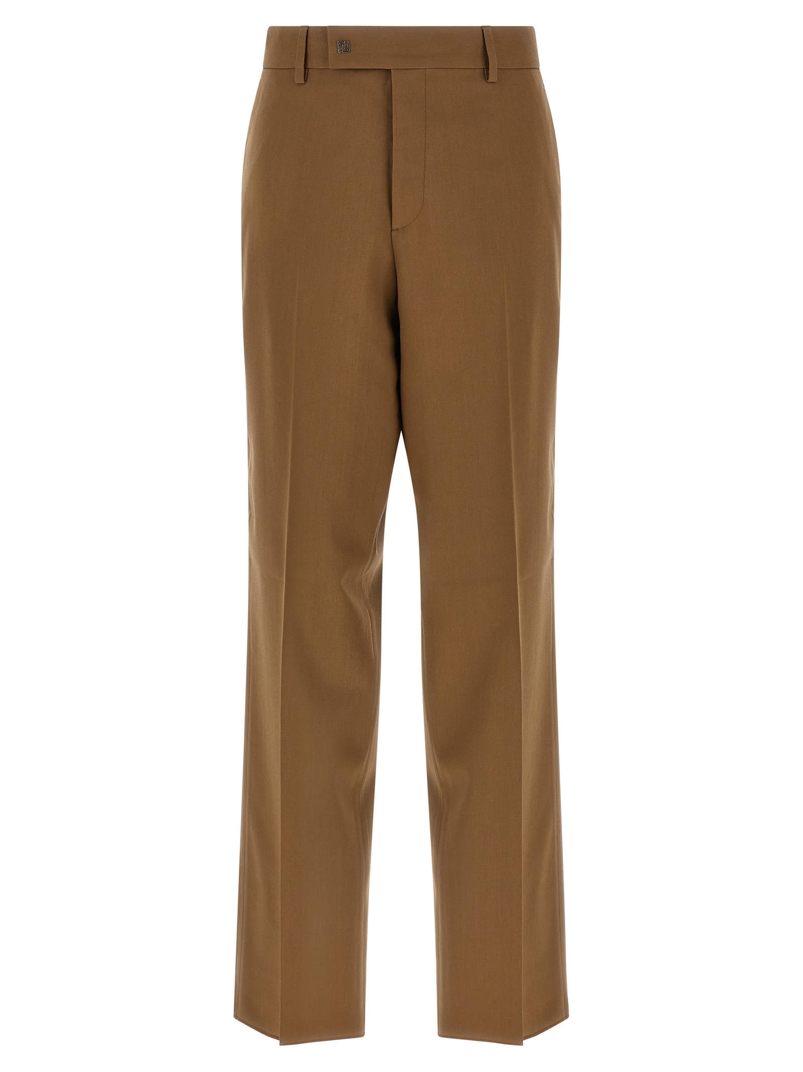 Gabardine wool trousers