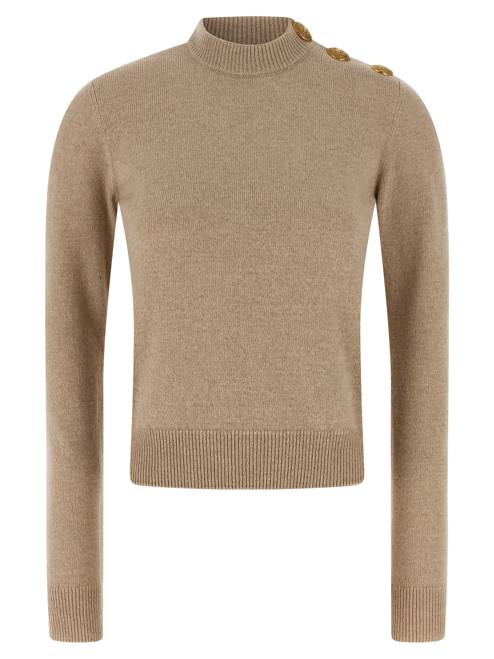 Eco-cashmere button sweater